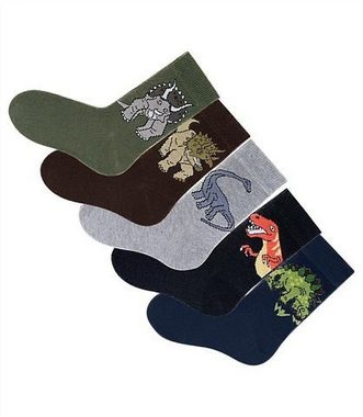 H.I.S Socken (5-Paar) mit Dinosauriermotiven