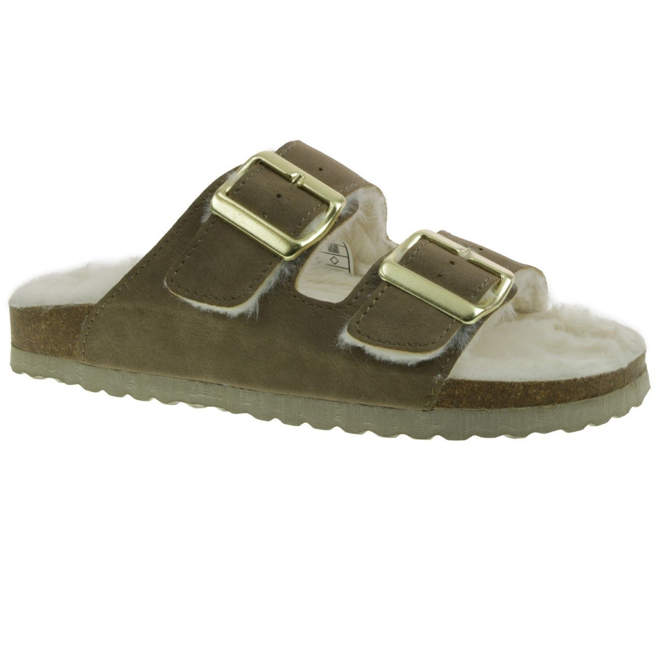 SUPERSOFT Supersoft Damen Pantolette Sandale khaki EUR 42 Pantolette