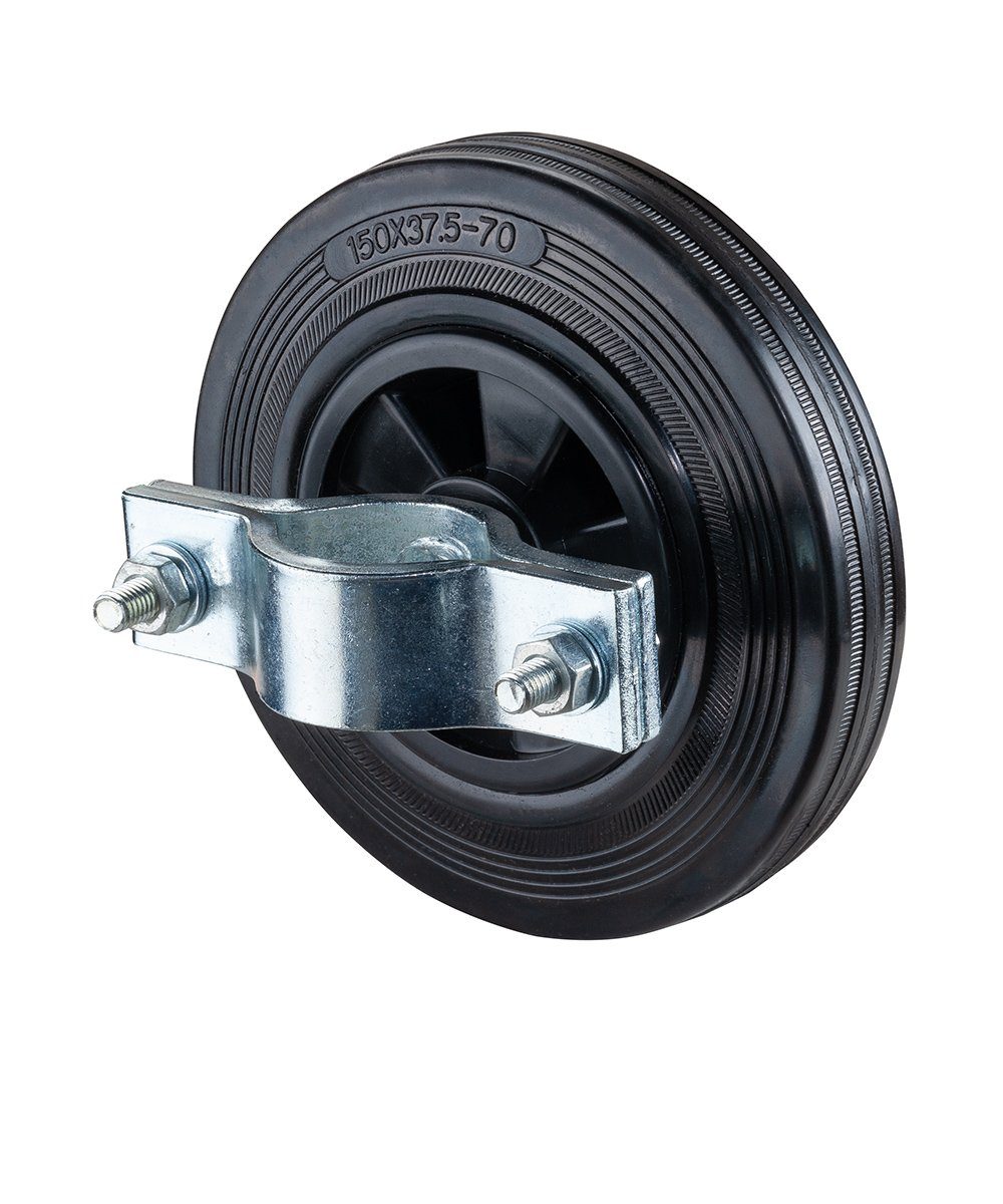 Systafex® Ersatzrad Bauzaun Rad Tor Element für Mobilzaun Baustellenzaun Absperrzaun, Verzinkter Stahl