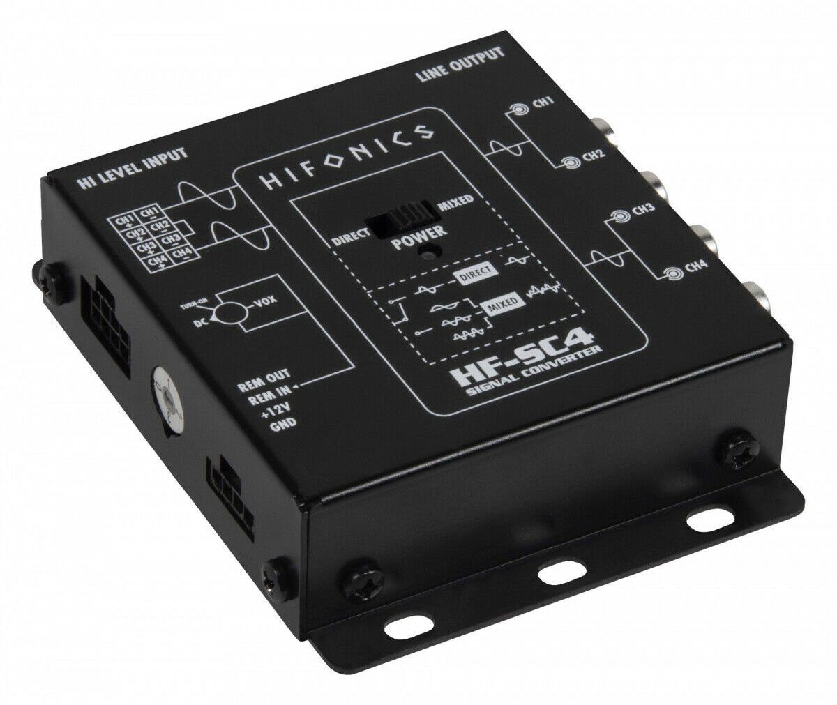 High Level Hifonics Auto-Lautsprecher 4-Kanal Adapter Low Converter HF-SC4 to EPS) für (mit