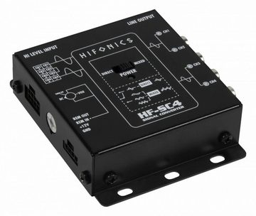 Hifonics 4-Kanal High to Low Level Converter HF-SC4 (mit EPS) Adapter für Auto-Lautsprecher