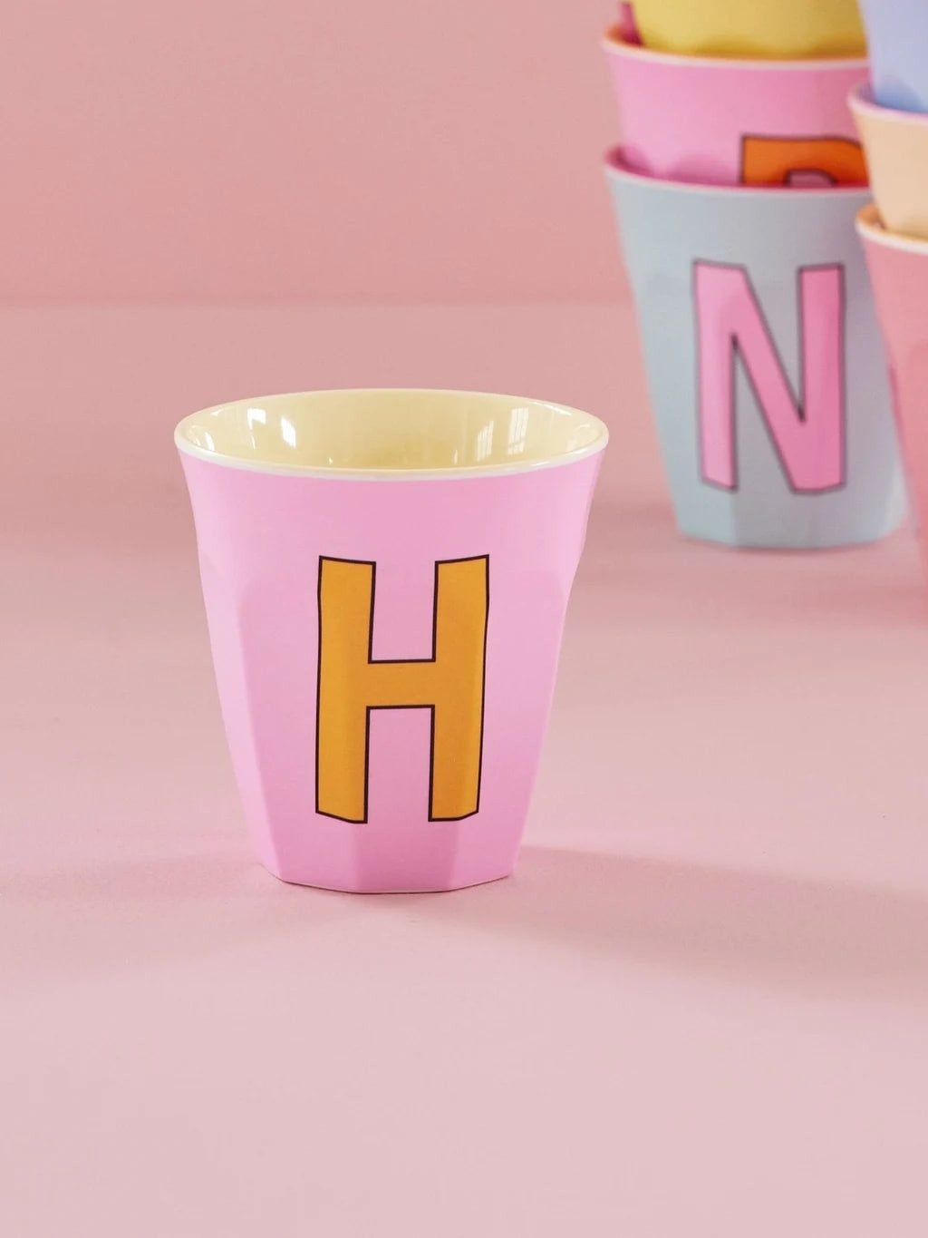 rice Kinderbecher RICE Becher - H, 250 ml, Melamine, Farbe: rosa