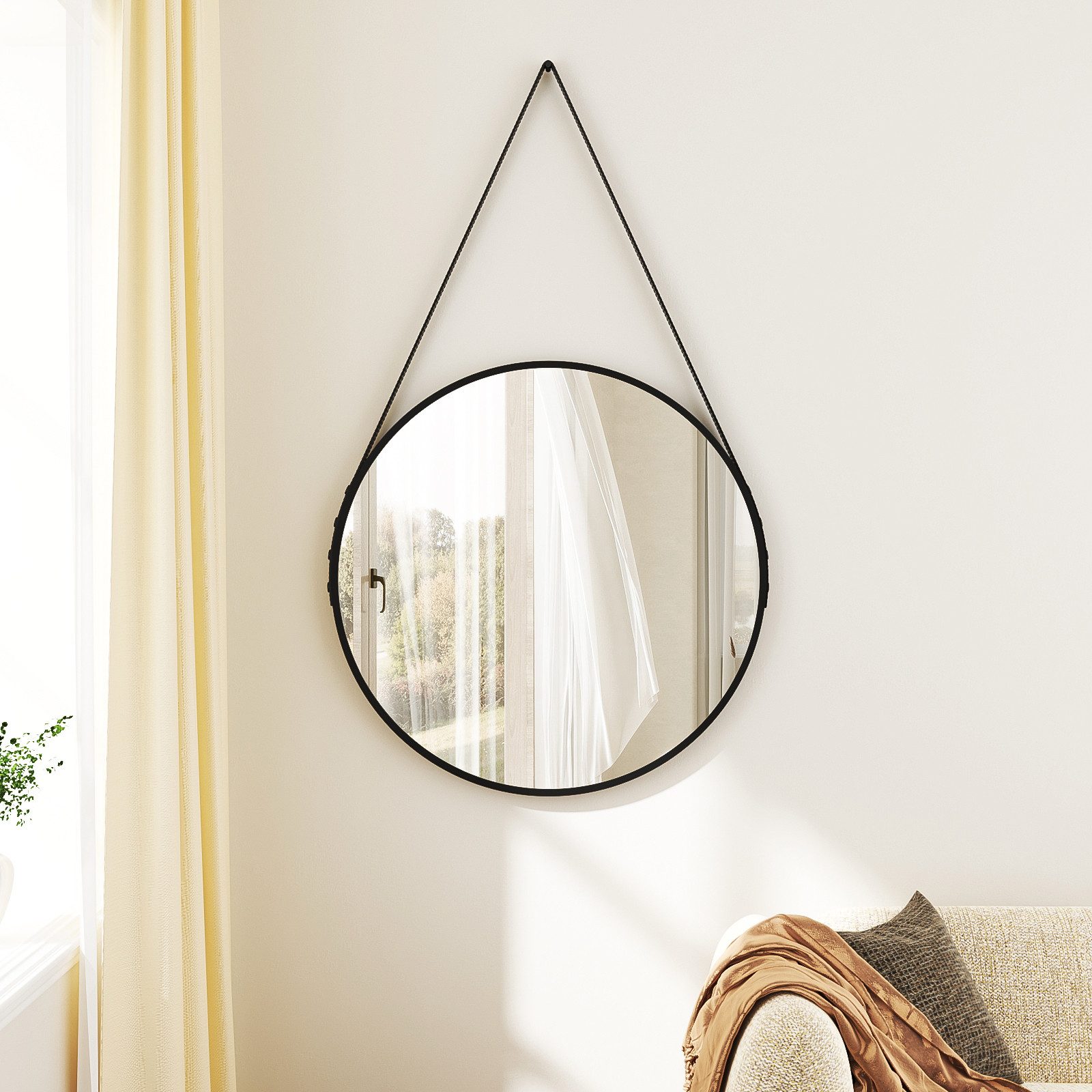 Hopibath Wandspiegel Flur modern Flurspiegel Rund günstig online kaufen