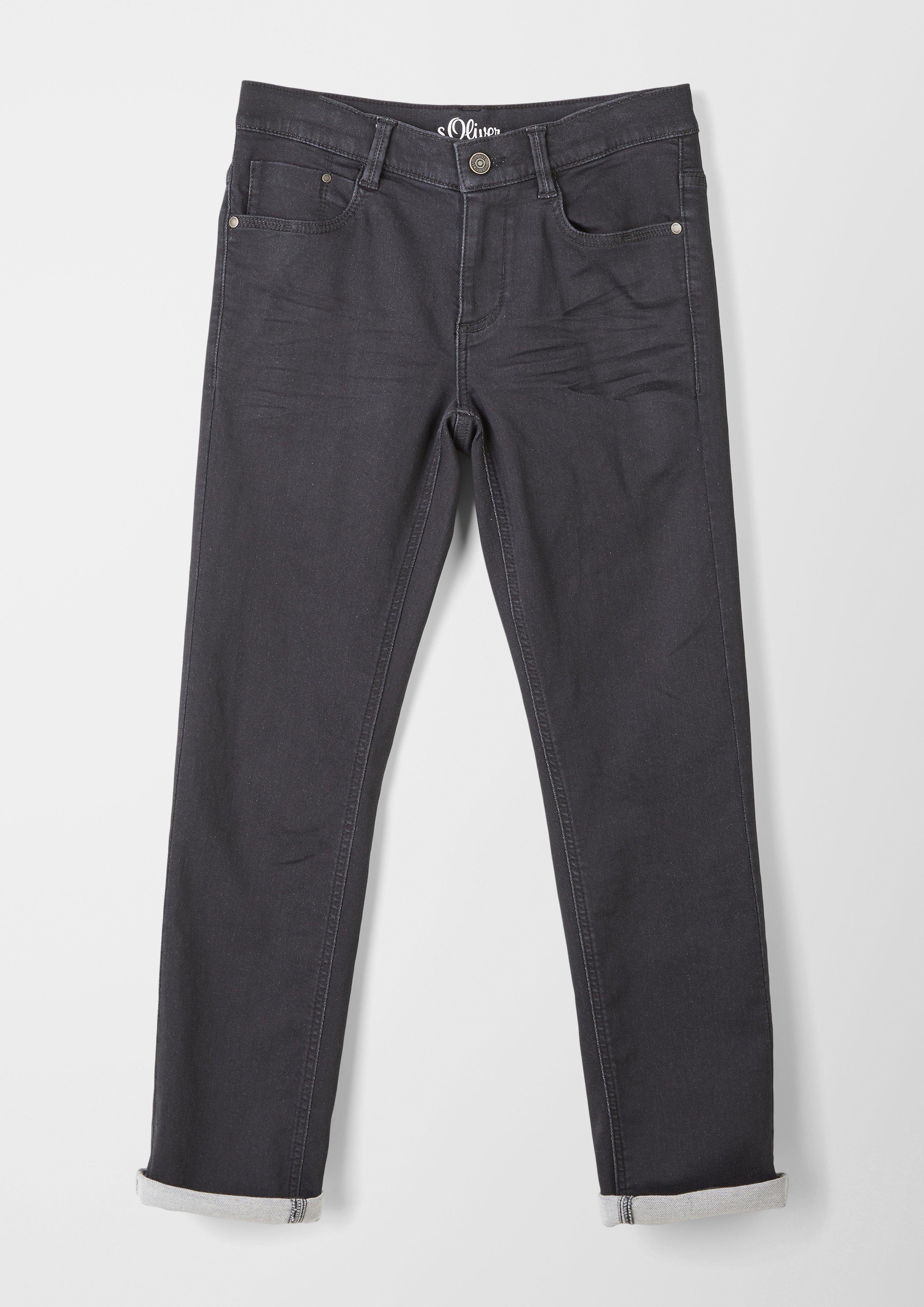 s.Oliver 5-Pocket-Jeans Jeans Seattle / Regular Fit / Mid Rise / Slim Leg Kontrast-Details