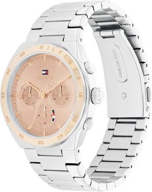 Tommy Hilfiger Multifunktionsuhr SPORT, 1782574, Quarzuhr, Armbanduhr, Damenuhr, Datum, 12/24-Stunden-Anzeige