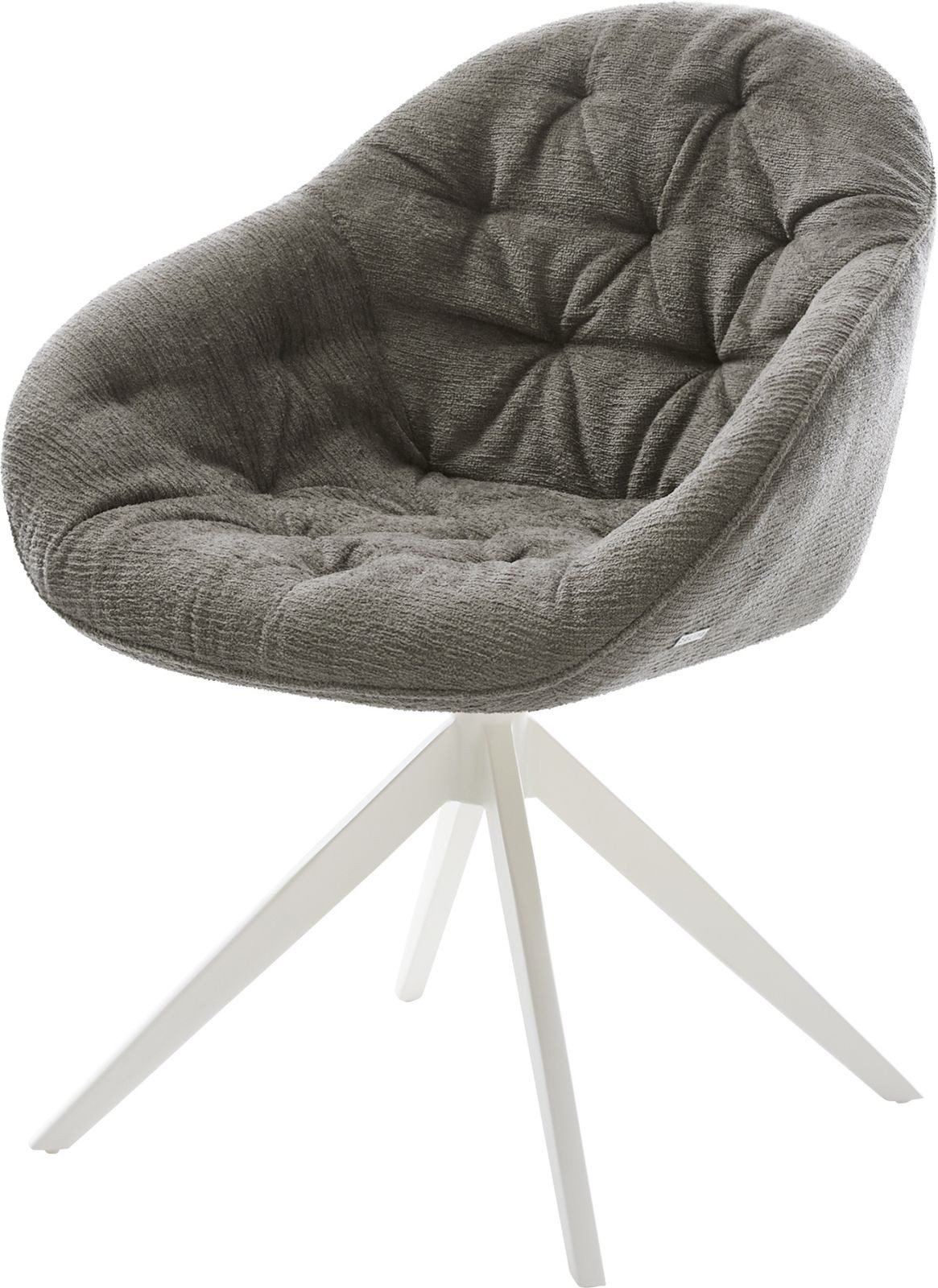 DELIFE Polsterstuhl Gaio-Flex, Kreuzgestell breit Weiß günstig online kaufen