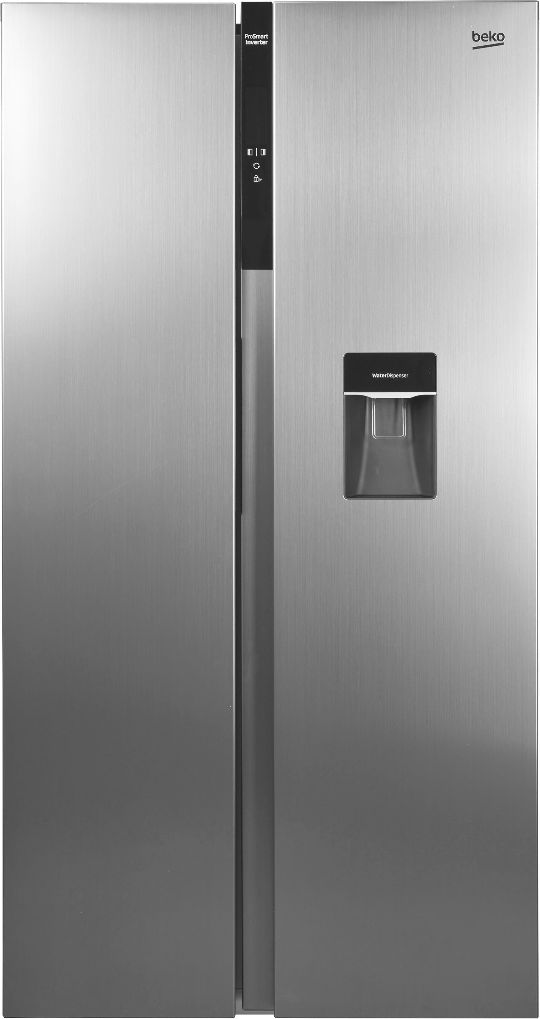 BEKO Side-by-Side GNO5322WDXPN 8997663200, 177 cm hoch, 90 cm breit, No Frost – nie wieder abtauen!
