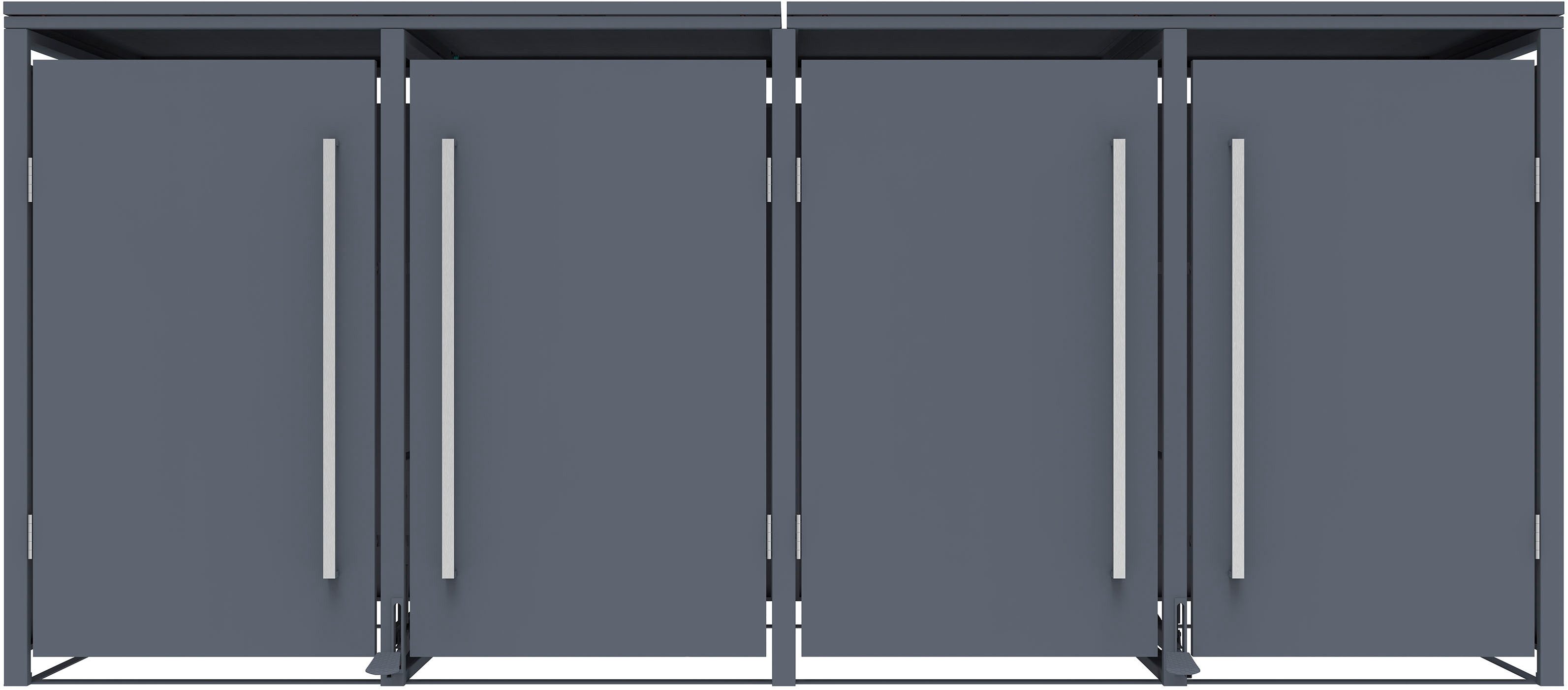 WESTMANN Mülltonnenbox Pedura 4, BxTxH: 265x80x116 cm, für 4x240 L Mülltonnen