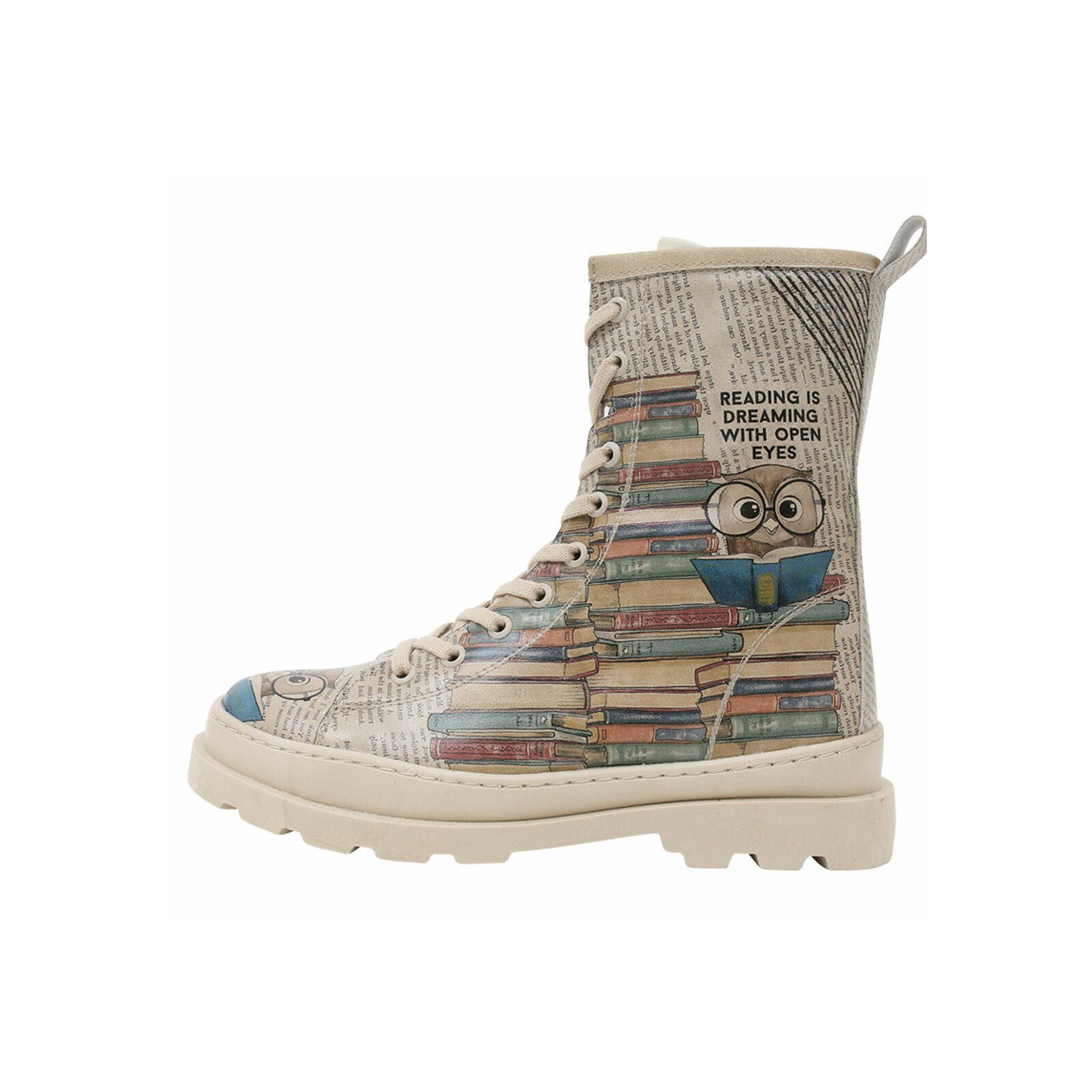 DOGO Gisele Schnürstiefel Boots The Wise Owl Damen Stiefeletten Stiefelette Handgefertigt