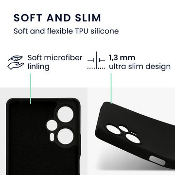 kwmobile Handyhülle Slim Case für Xiaomi Poco F5 5G, Hülle Silikon Handy - Handyhülle gummiert