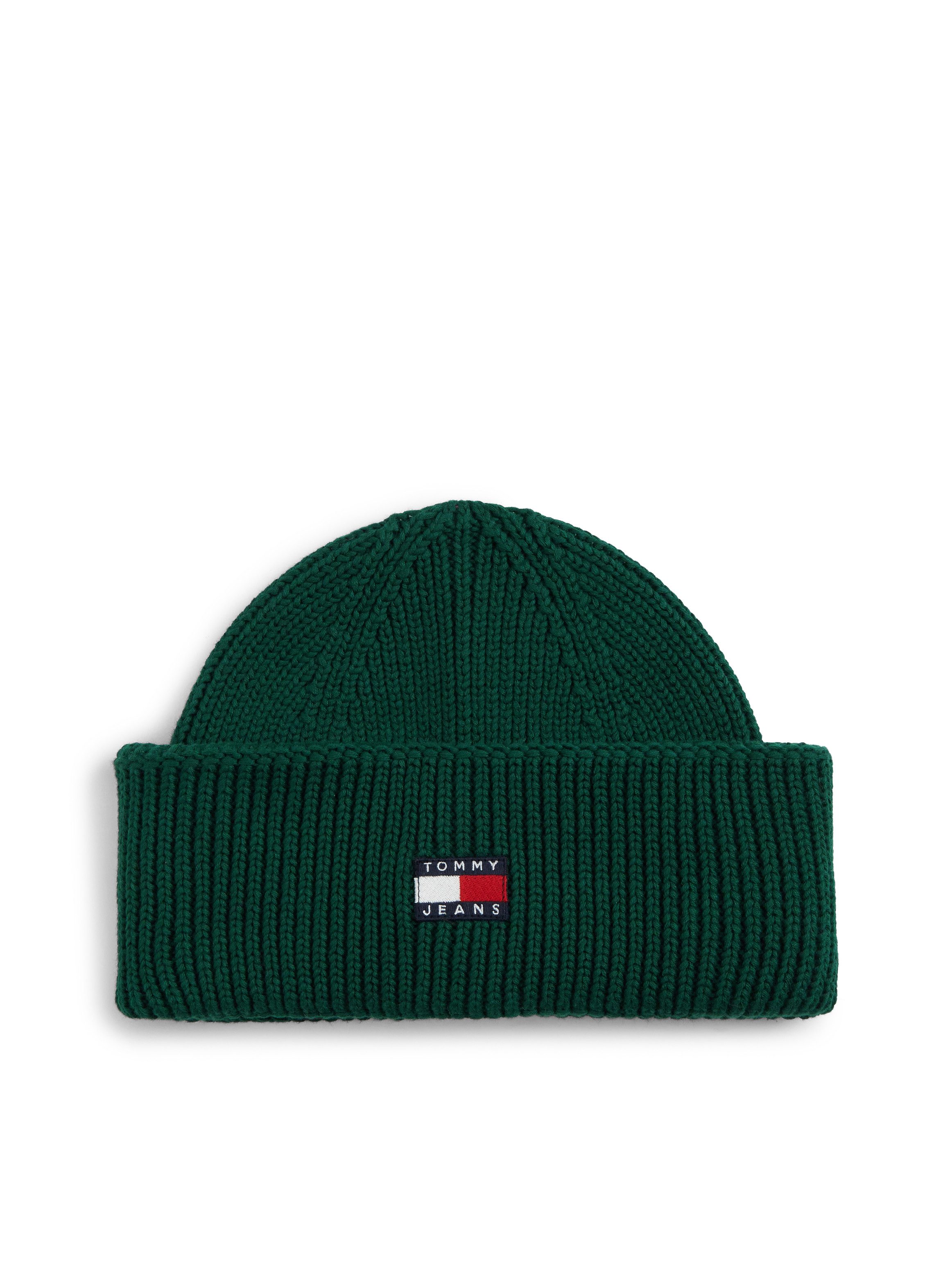 Tommy Jeans Beanie TJM HERITAGE SHORT Umfang 58 cm, im Fischermann-Style