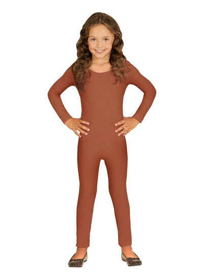 Widdmann Kostüm Langer Body braun, Einfarbige Basics zum individuellen Kombinieren