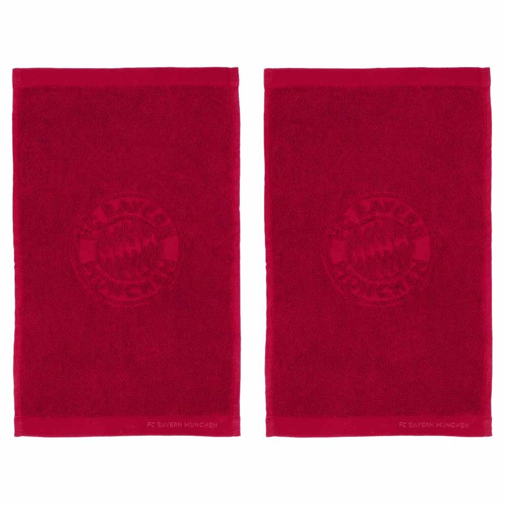 FC Bayern München Handtuch FC Bayern München Gästehandtuch Bordeaux 2er-Set