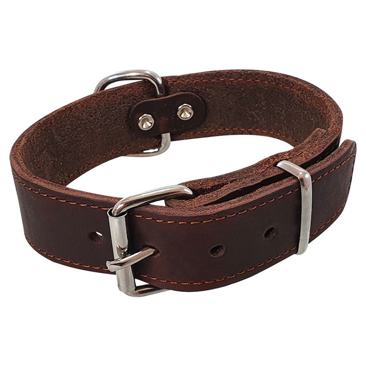 Hunde-Halsband Halsband extra Tabil braun