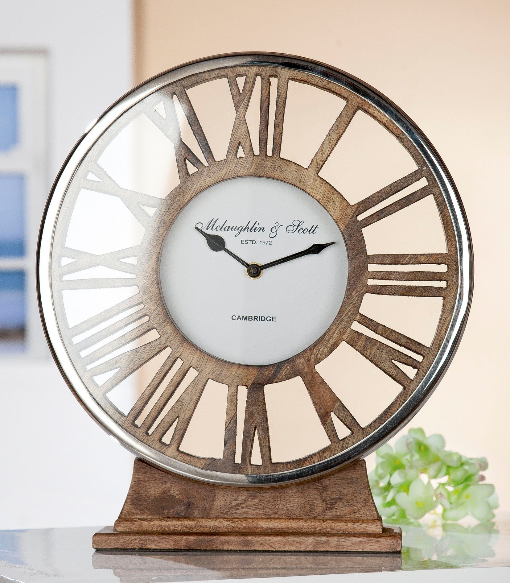 GILDE Standuhr »Uhr Negro« (1-St), rund, römische Zahlen online kaufen | OTTO