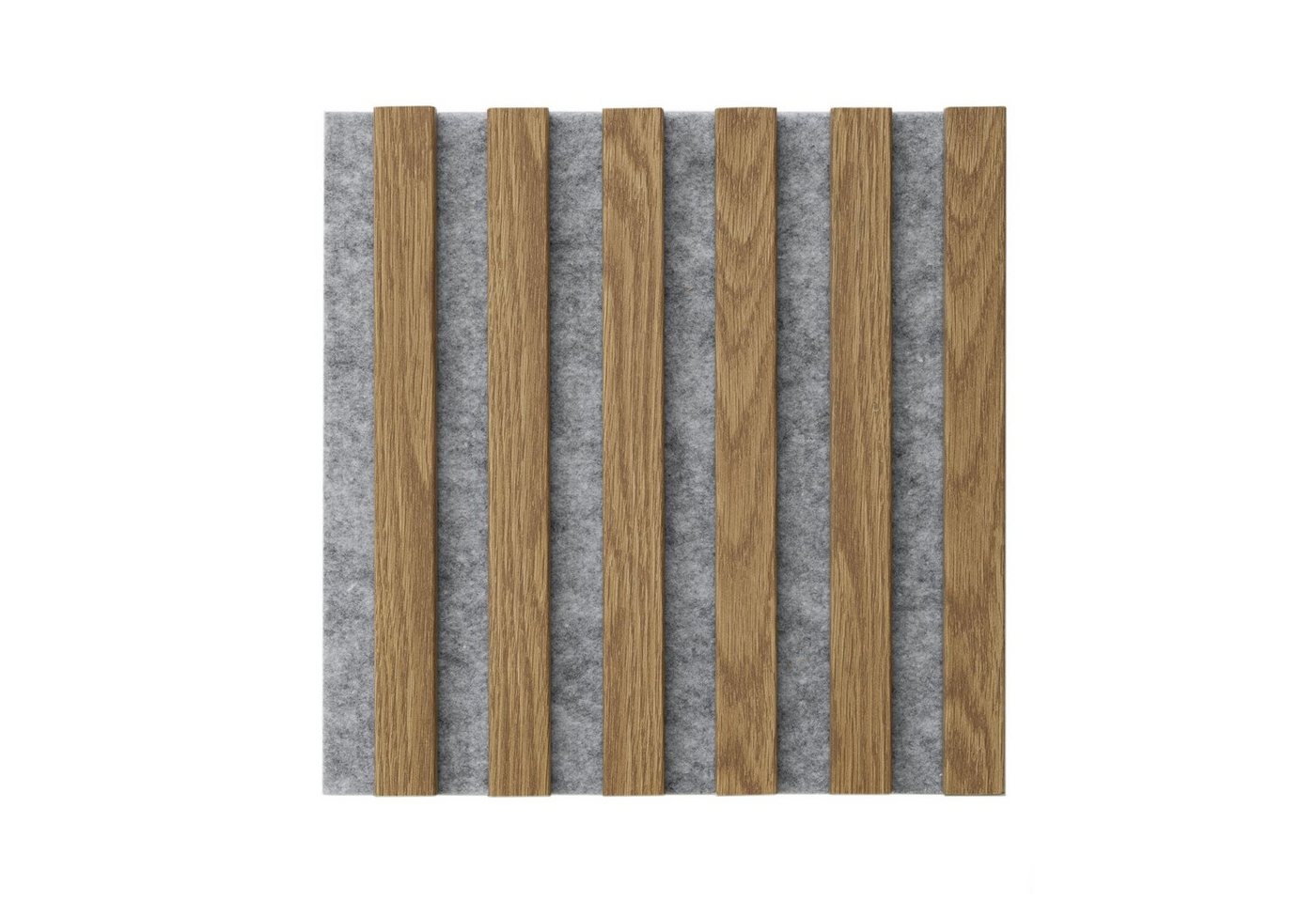 Thumbnail - marbet design Wandpaneel, (Akustikpaneele Akustikquadrate 30x30cm Wandverkleidung Holz - (1 Paneel, grau - Eiche hell) L...