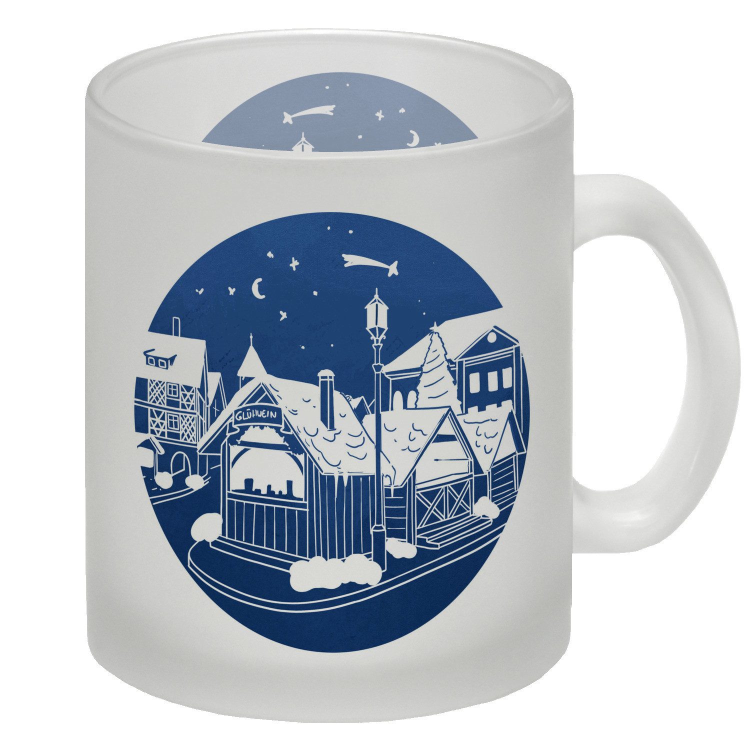 Tasse Glühweinstand Weihnachtsmarkt Variante 2 Glas Tasse