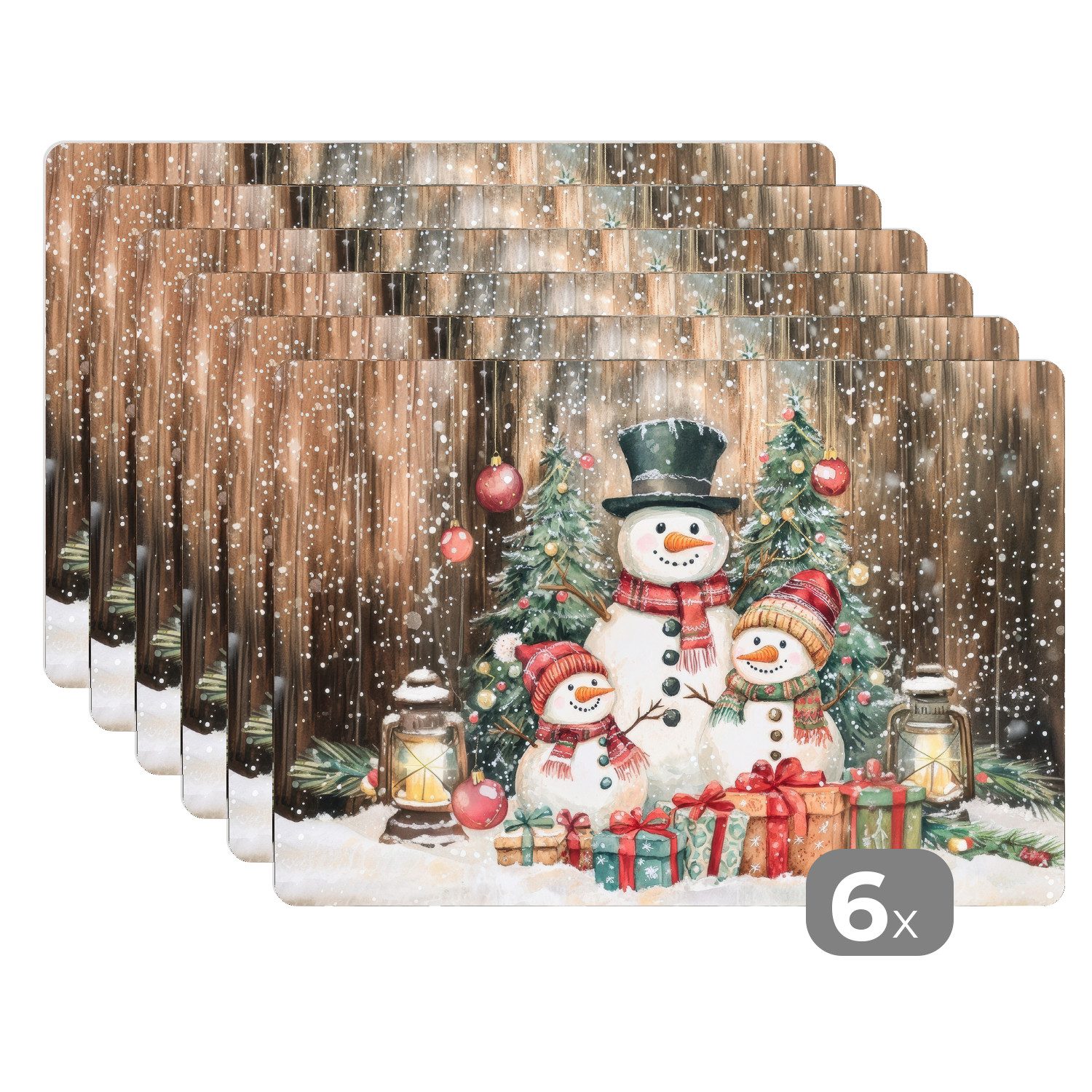 MuchoWow Platzset Schneemann - Familie - günstig online kaufen