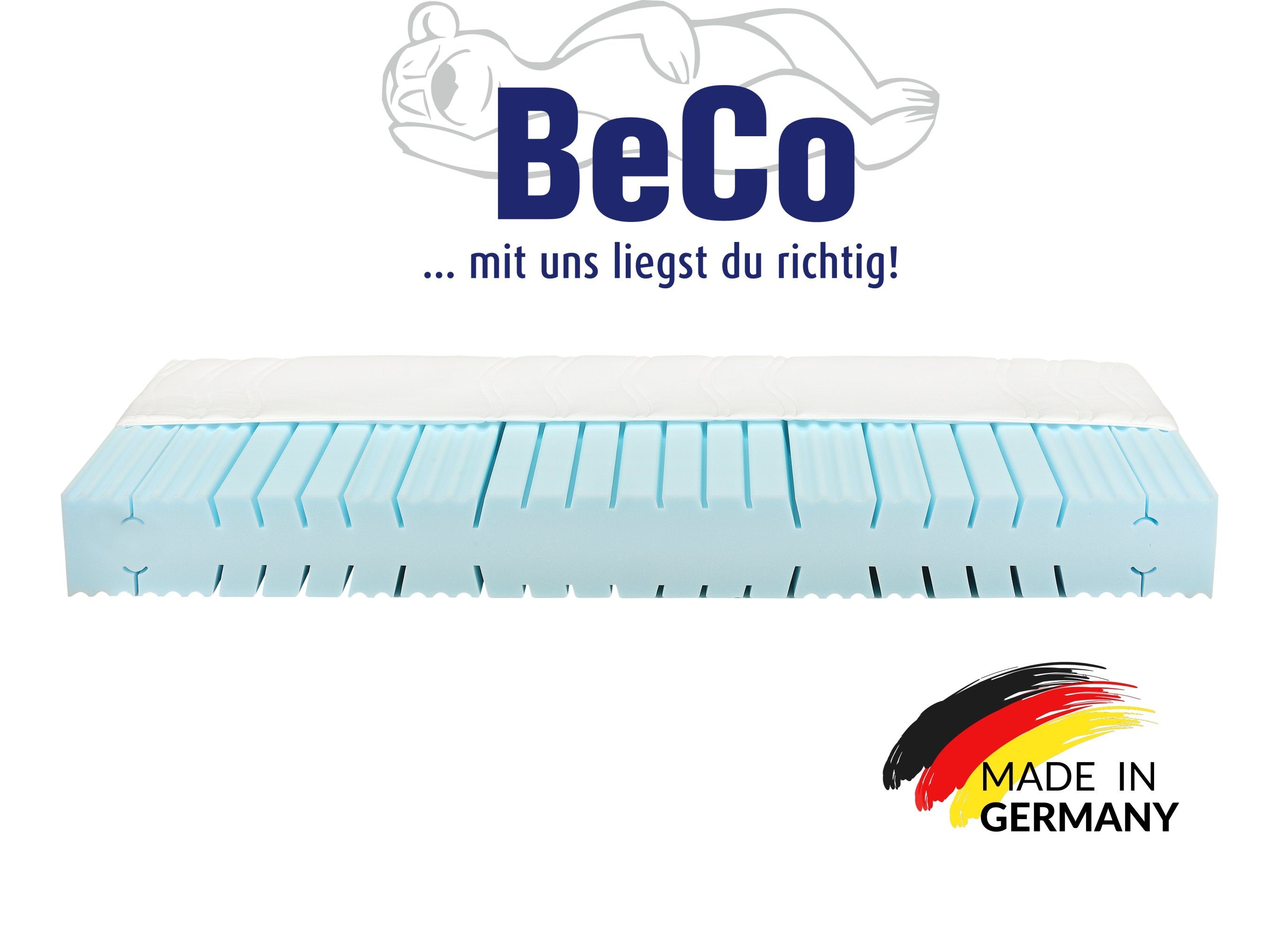 Made 80/90/100/140/160/180x200 Germany Schlaf ergonomischer Relax Qualität in hoch, High Versand im wie 21 0,00€ Beco, 100% cm Luxus-Hotel, Kaltschaummatratze
