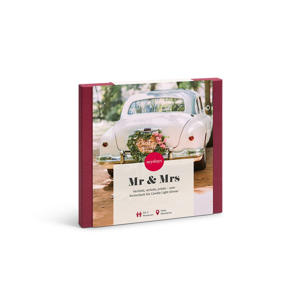 mydays Erlebnisgutschein Geschenkbox Zur Hochzeit, Eine grosse Auswahl an romantischen Erlebnissen fuer das Brautpaar – Bild 5 von 5