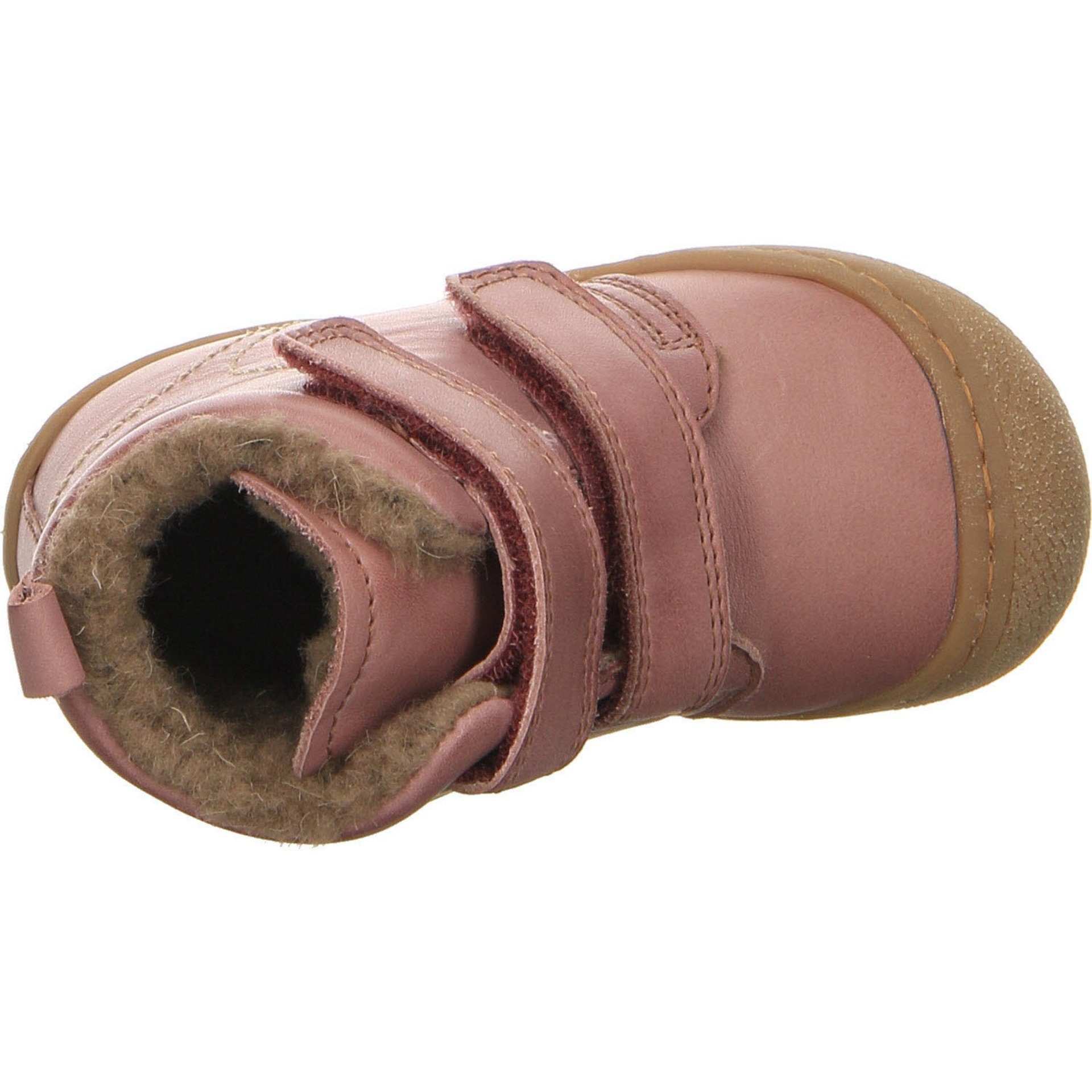 Bubble Krabbelschuhe Boots Glattleder Lauflernschuhe Baby Lauflernschuh Naturino rosa