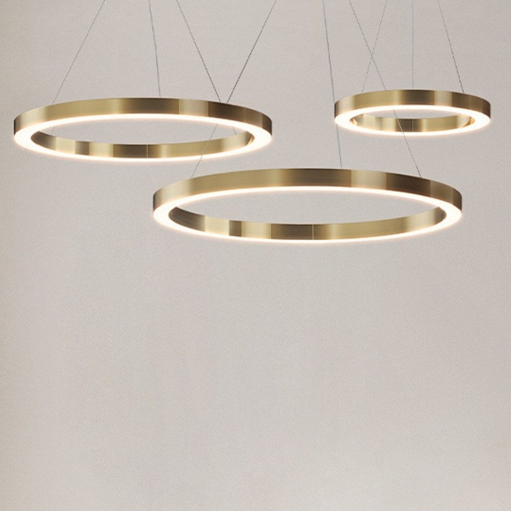 Maytoni Pendelleuchte LED Pendelleuchte Saturno in Gold, LED