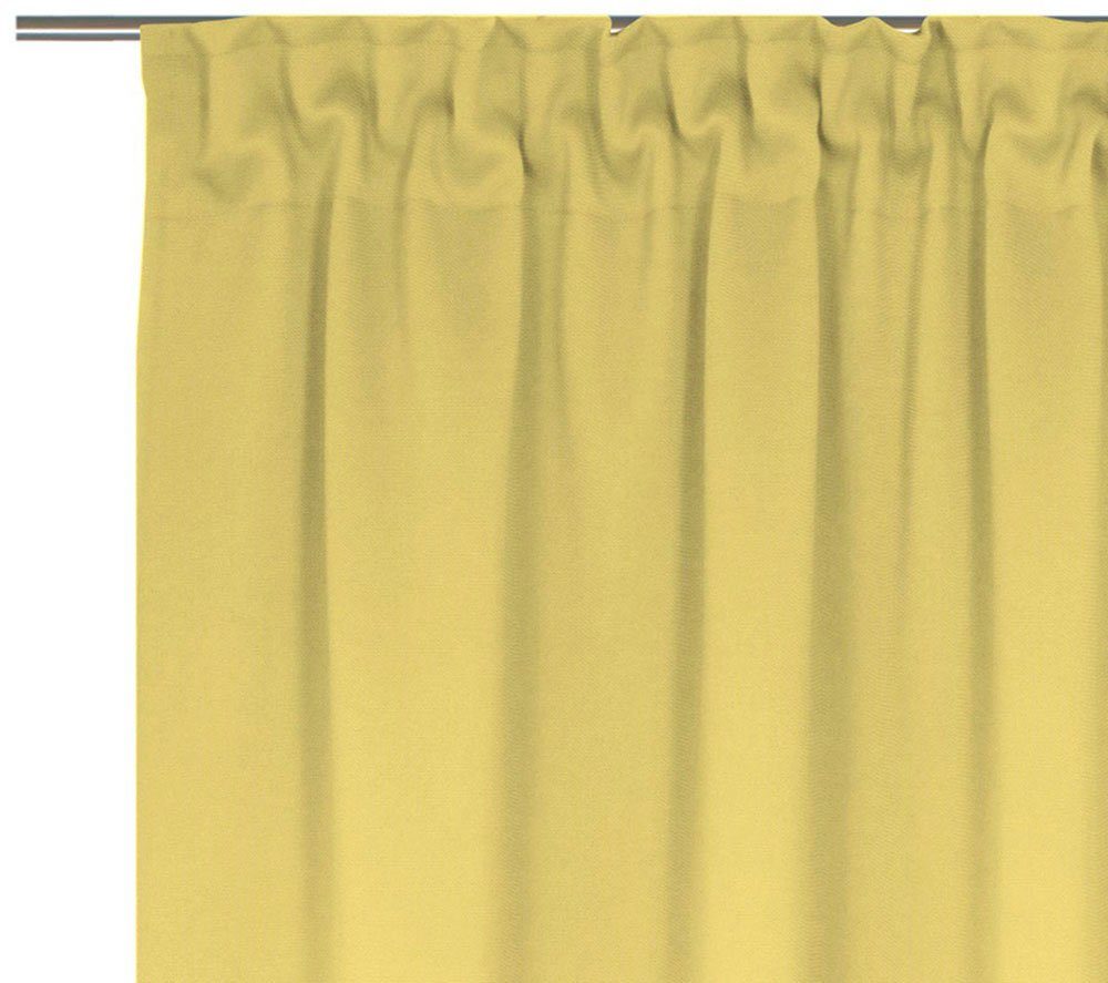 Maß gelb nach Multifunktionsband Wirth, Vorhang Uni Collection St), (1 blickdicht, light,