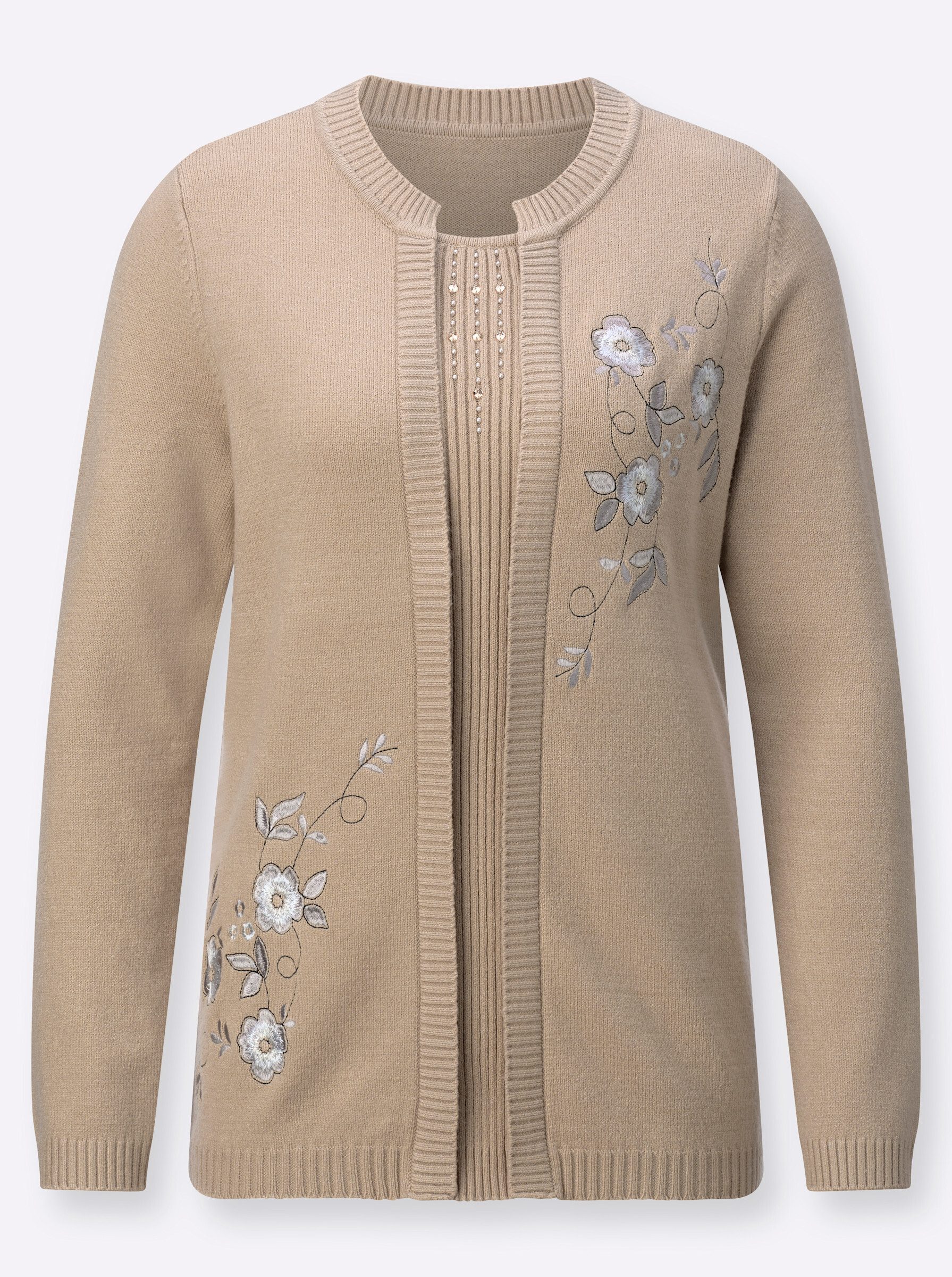 Strickpullover 2-in-1-Pullover Langarm Jersey
