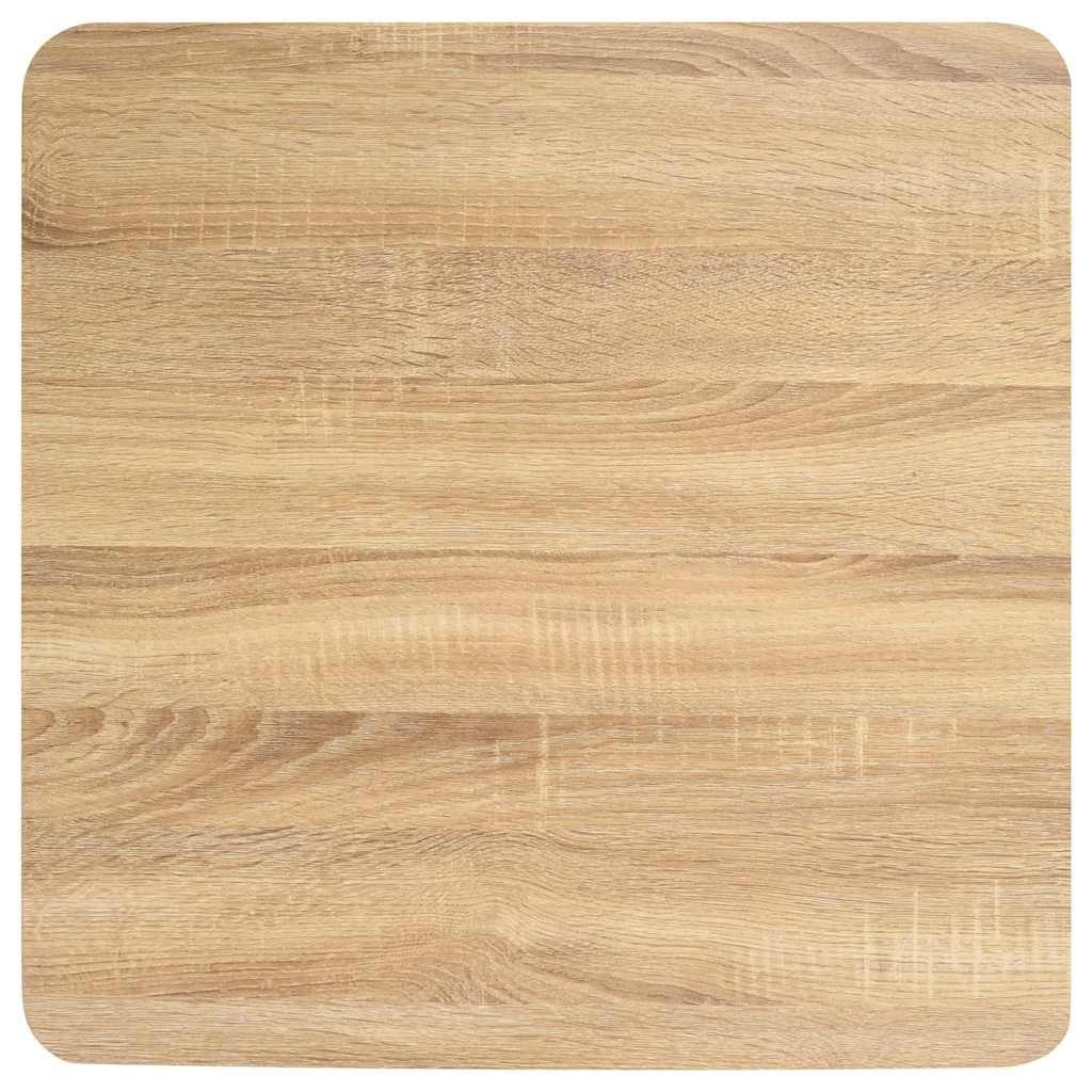 vidaXL Esstisch Bistrotisch Hellbraun 60x60 cm MDF (1-St) – Bild 4 von 5