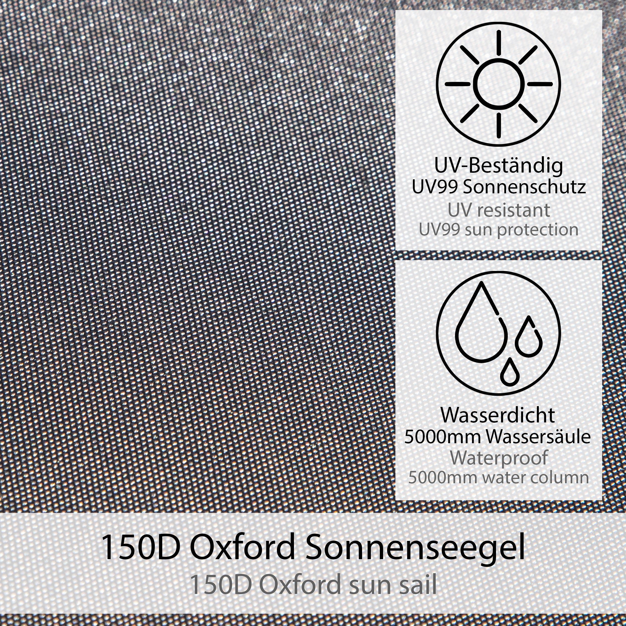 ONVAYA Sonnensegel Auto-Sonnensegel, Schutz vor Wind, Regen, Sonne, 6 Aufbauvarianten