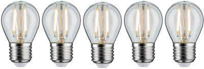 Paulmann »Tropfen« LED-Filament, E27, 5 St., Warmweiß, 5er Pack2,6W, E27 klar 2700K