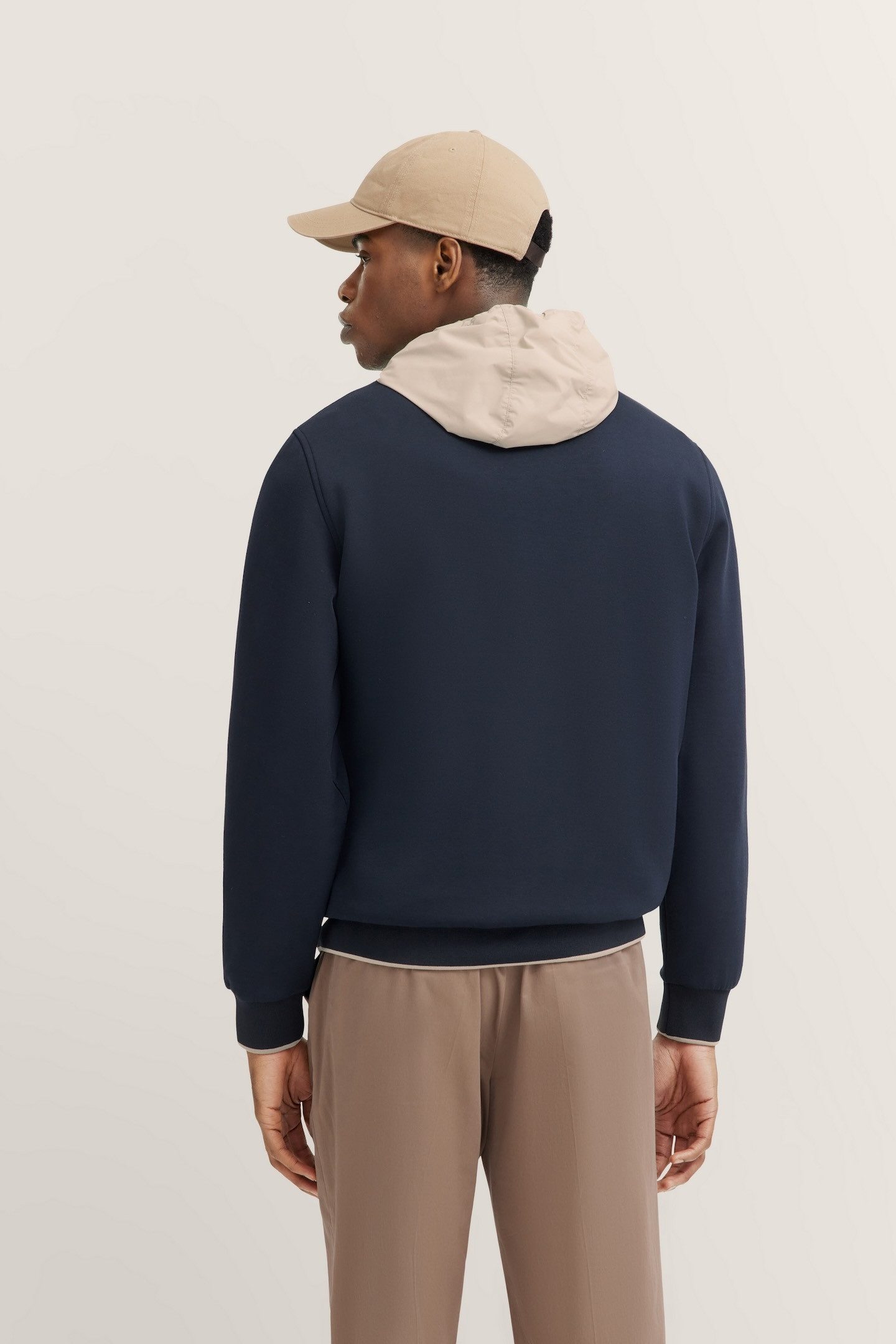 bugatti Sweatjacke mit sportlichem Collegekragen