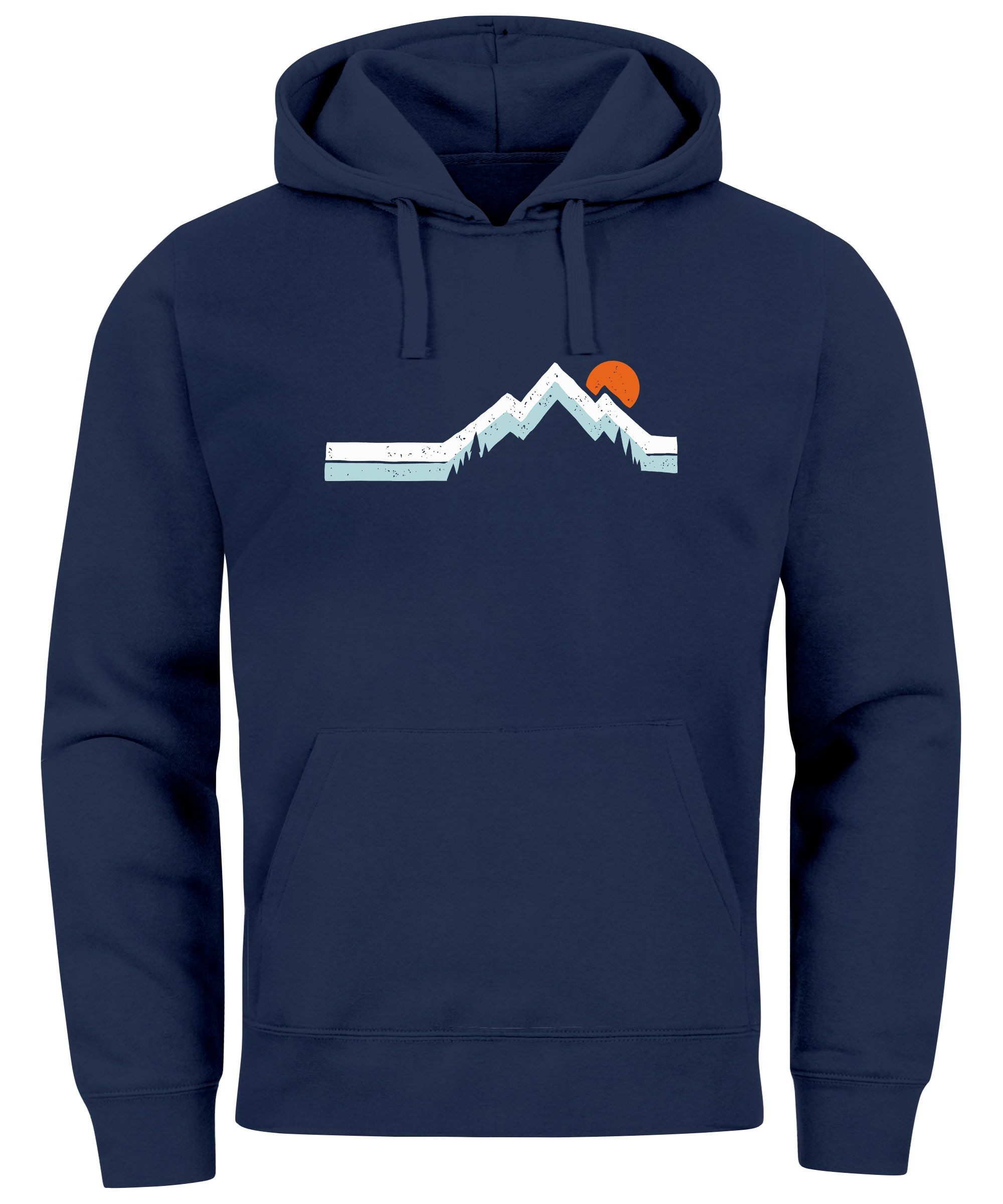 Hoodie Hoodie Herren Berg Wandern Natur Outdoor Aufdruck Print Fashion