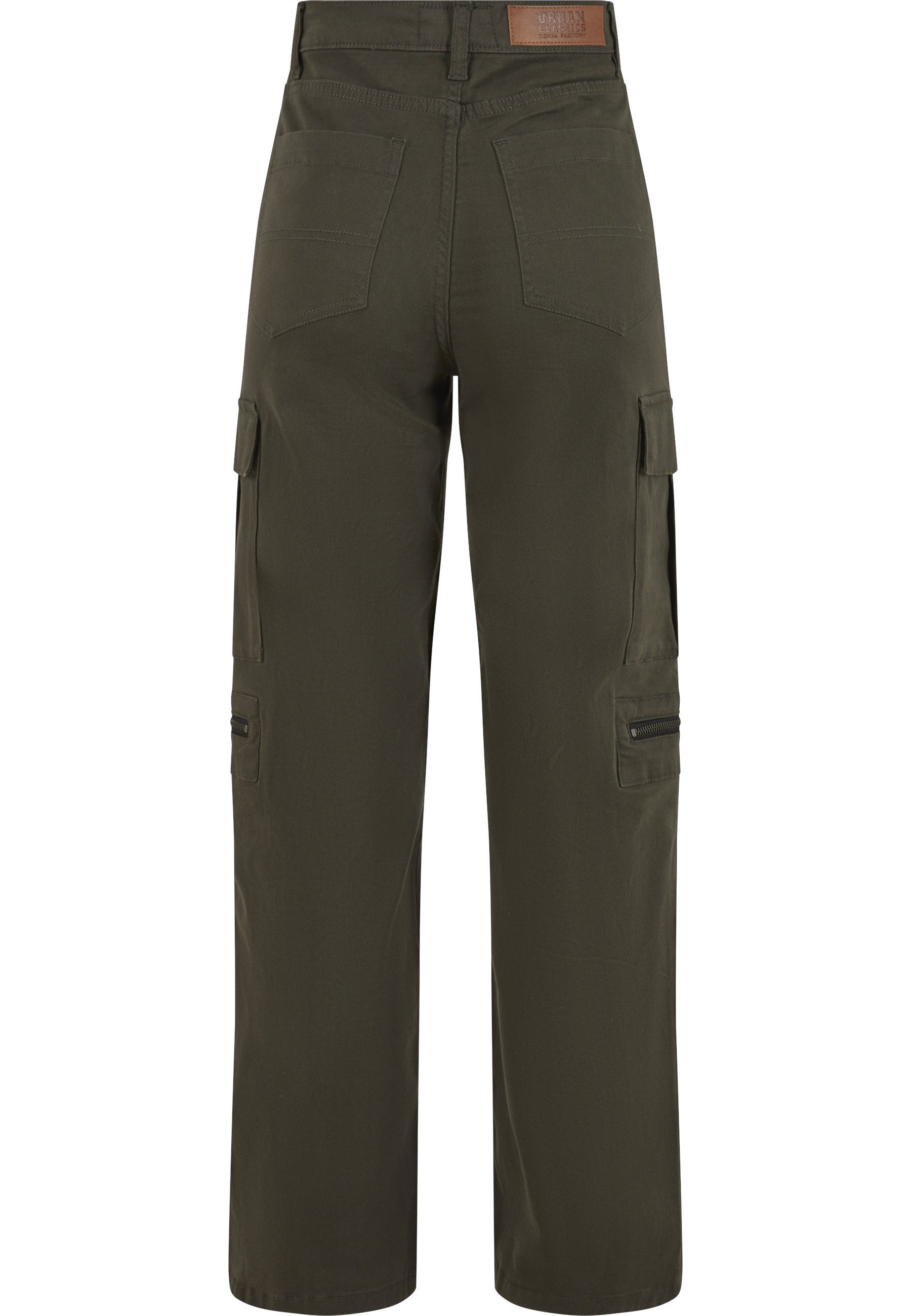 URBAN CLASSICS Stoffhose Urban Classics Ladies Loose Utility Stretch Twill Pants (1-tlg)