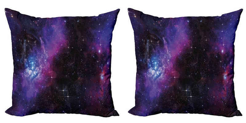 Kissenbezüge Modern Accent Doppelseitiger Digitaldruck, Abakuhaus (2 Stück), Weltraum Nebula Dunkle Galaxie Sterne