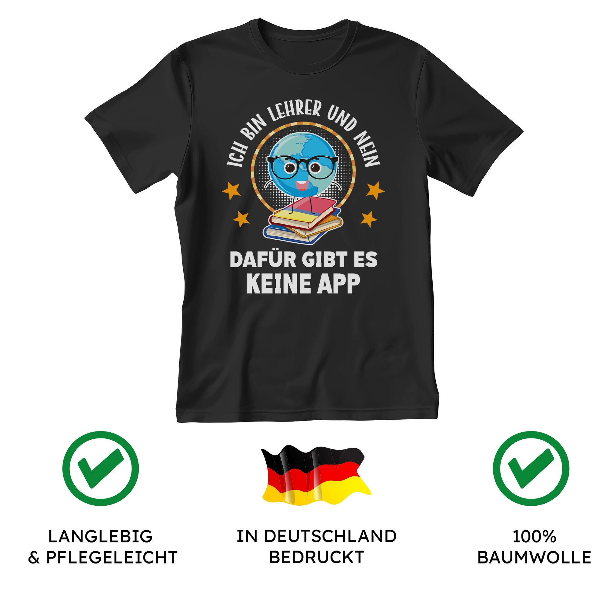 22Feels T-Shirt Lehrer Geschenk Männer Spruch Beruf Studium Abschluss IN DEUTSCHLAND BEDRUCKT