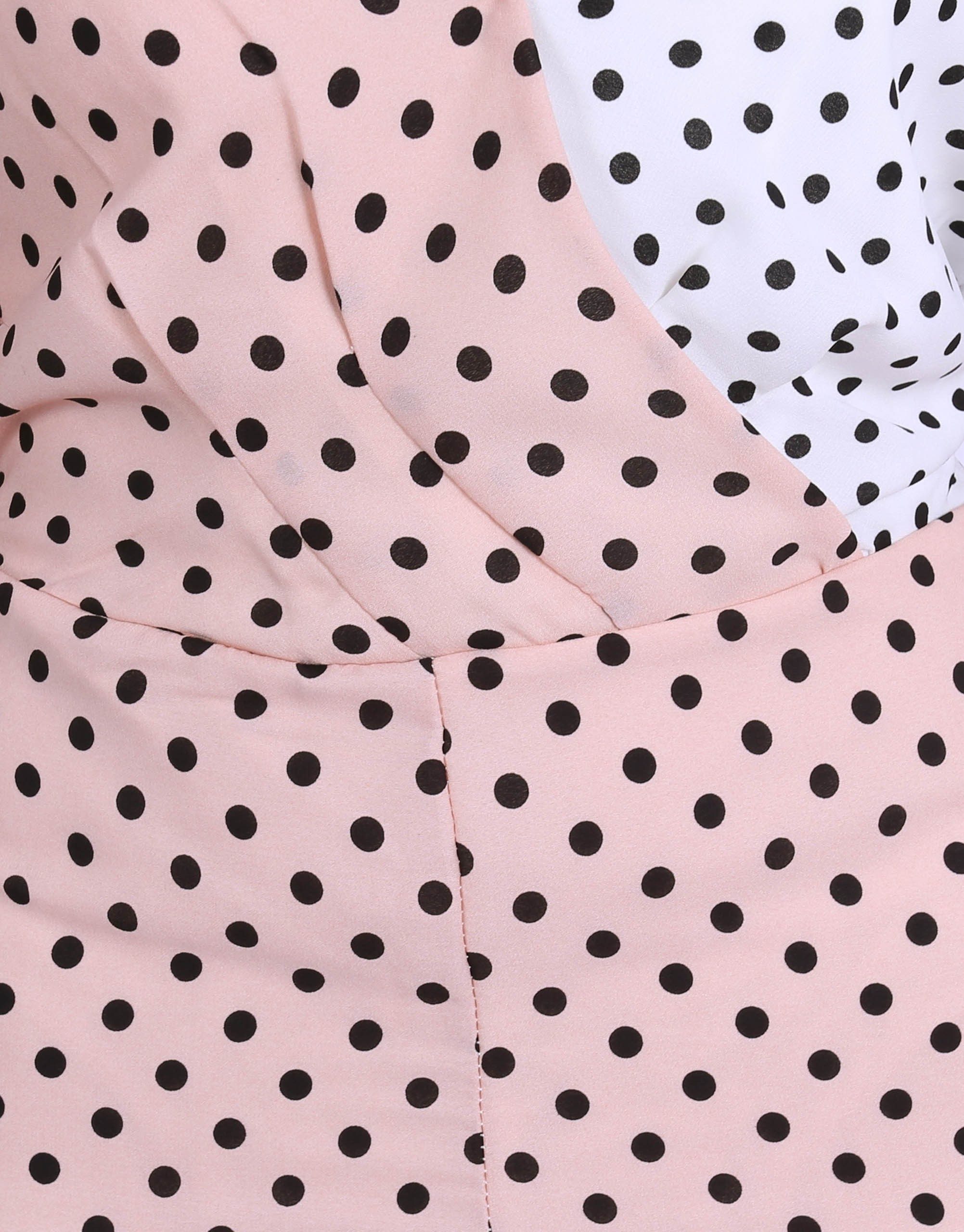 Sarcia.eu Overall Rosa-weißer Overall getupft Hosenanzug für Damen XL