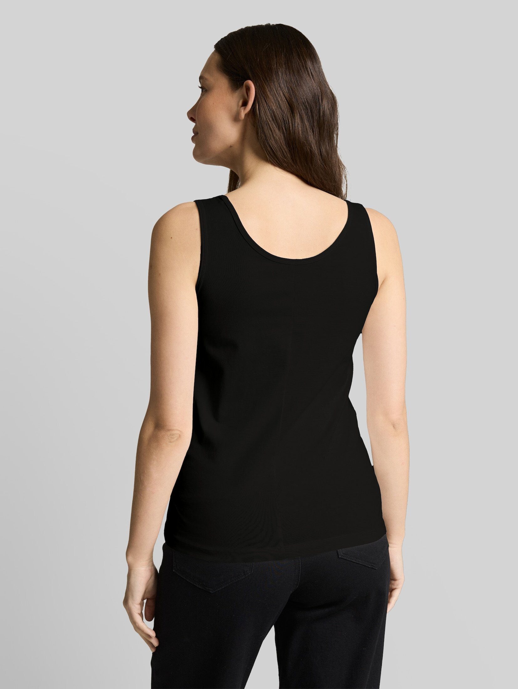TOM TAILOR Trägertop T-Shirt (im Einserpack) Slim Fit Top mit Rundhalsausschnitt – Bild 4 von 5