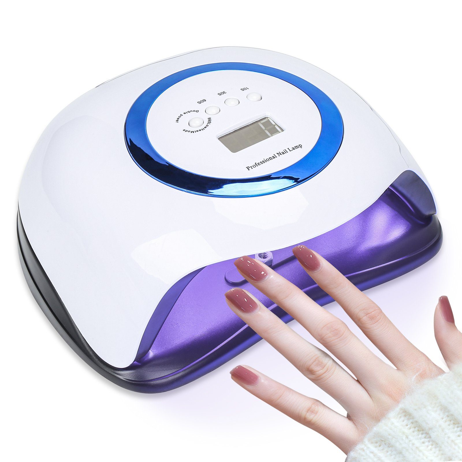 Nageltrockner Lampe Nail 168W Lampe UV Nagel LED Gimisgu Timer Nagellacktrockner mit 4