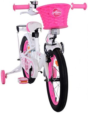 Volare Kinderfahrrad Kinderfahrrad Ashley Fahrrad für Mädchen 16 Zoll Kinderrad in Weiß