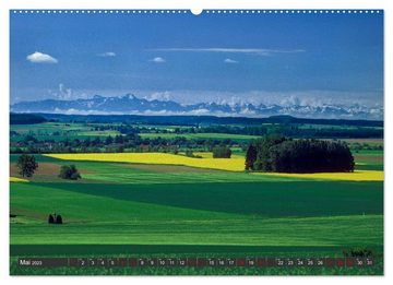 CALVENDO Wandkalender Alpen-Fernsichten von der Südwestalb und Oberen Donau (Premium, hochwertiger DIN A2 Wandkalender 2023, Kunstdruck in Hochglanz)