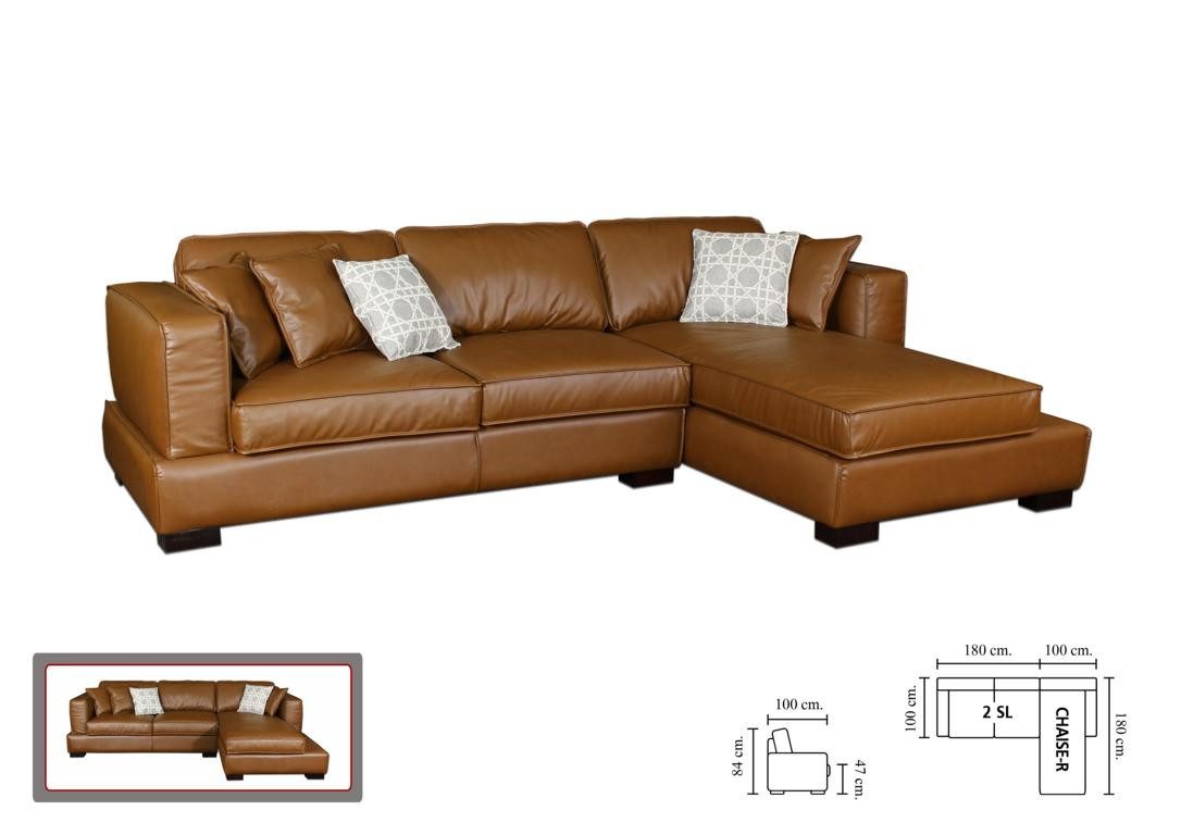 Salottini Ecksofa Designer Ecksofa Modell Deluxe Eckcouch Deluxe, mit Relaxfunktion
