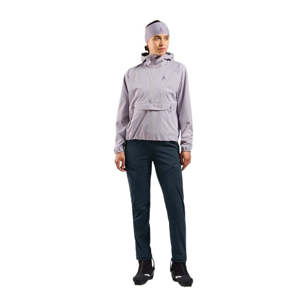 Odlo Skihose Zeroweight Windproof X Warm Winddichte Damenhose für Outdoor-Aktivitäten, hält warm, bietet