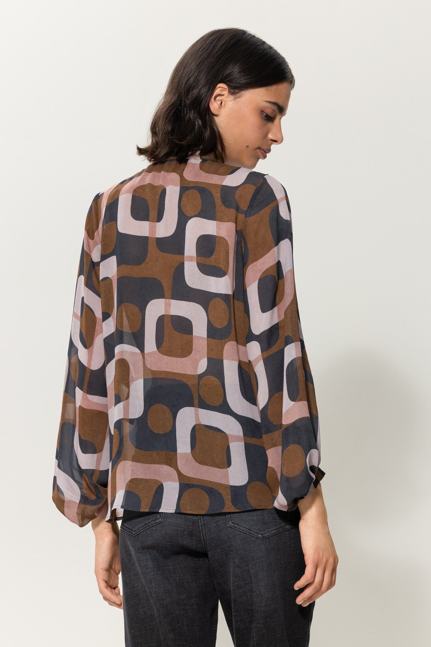 se Cerano Blusenshirt mit Midcentury-Print Luisa