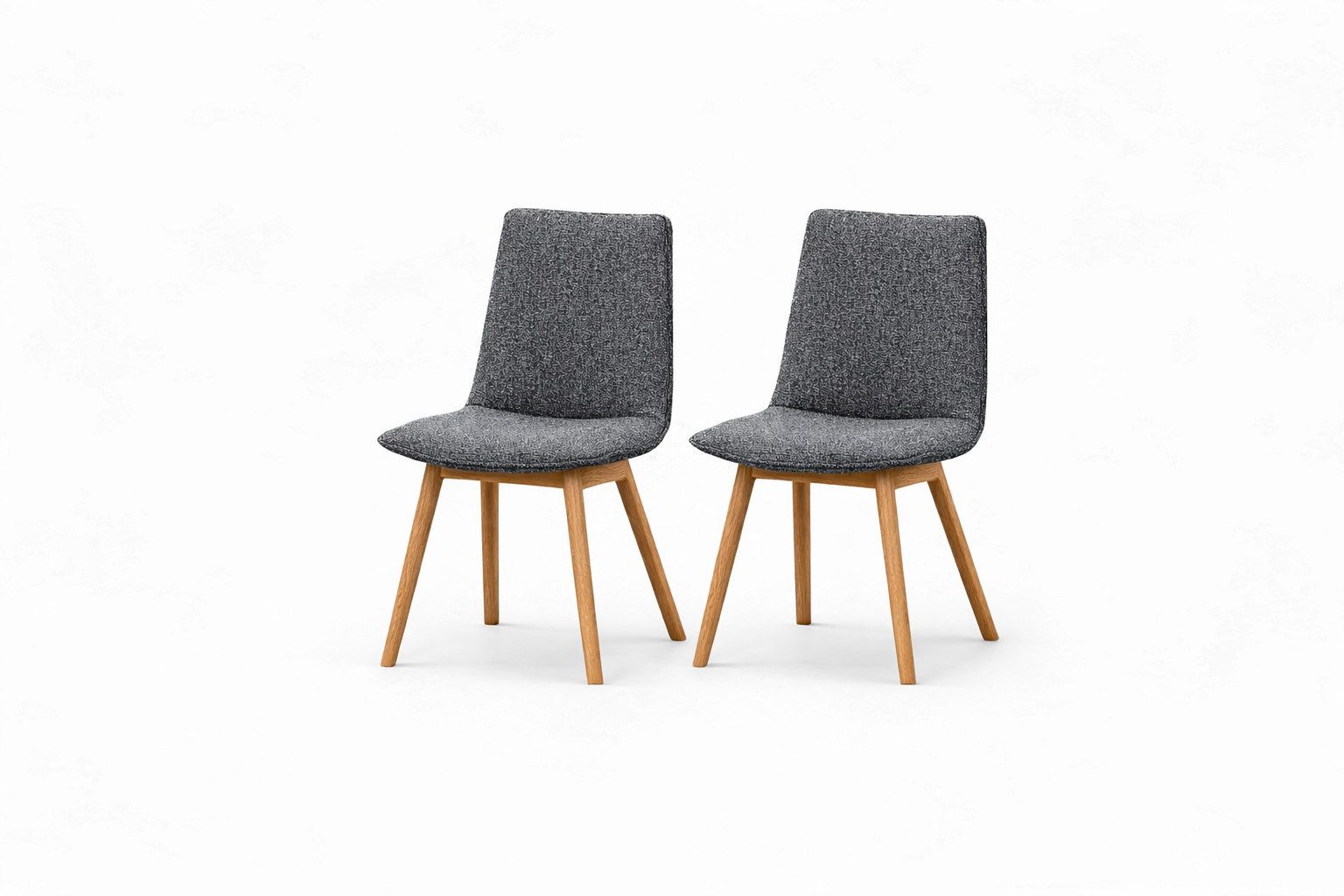 OTTO home 4-Fußstuhl Ramon (Set, 2 St), mit Massivholzbeinen, verschiedenen Farben und Stoffe
