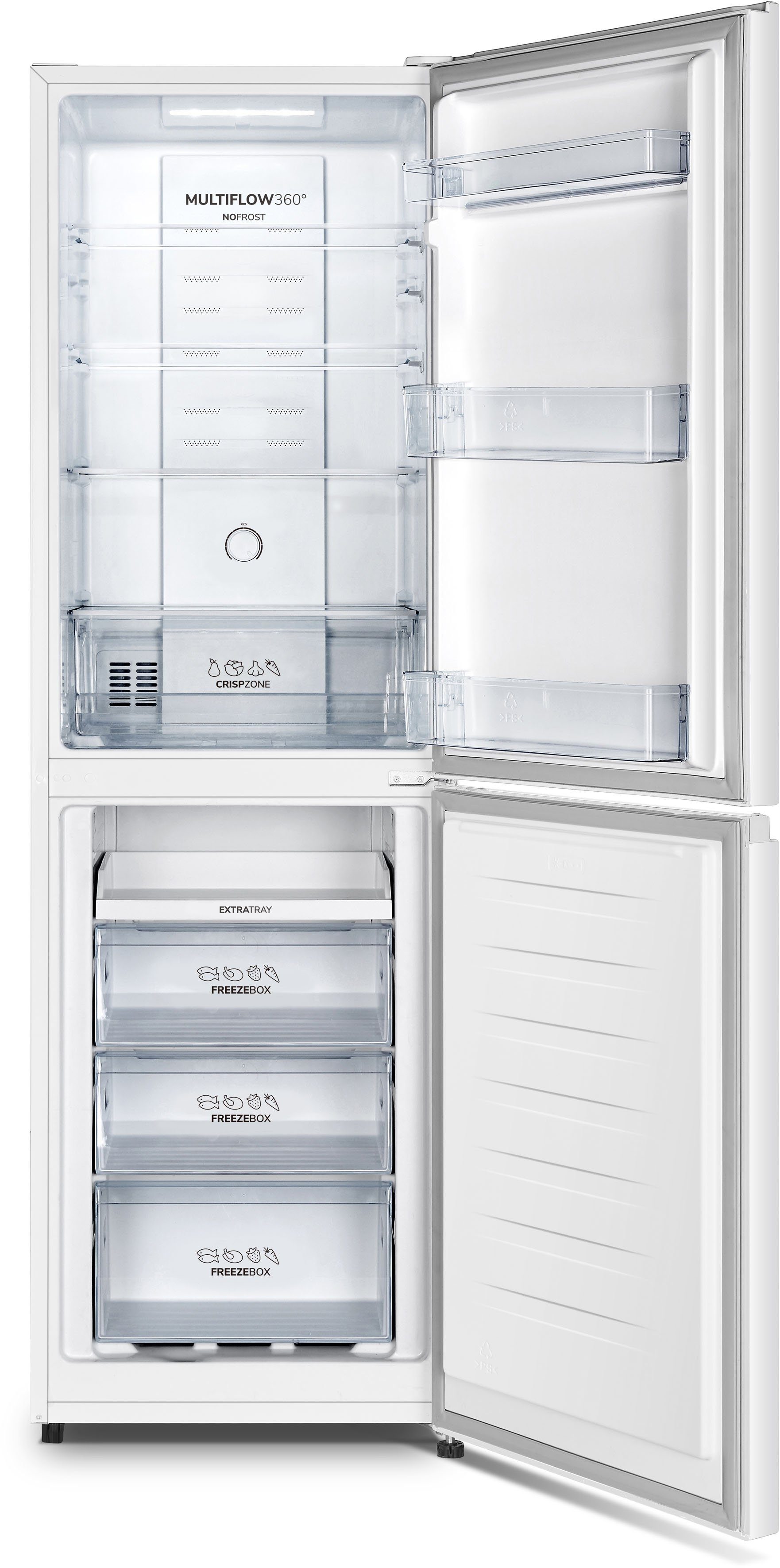 GORENJE Kühl-/Gefrierkombination NRK418ECW4, 182,4 cm hoch, 55 cm breit – Bild 3 von 4