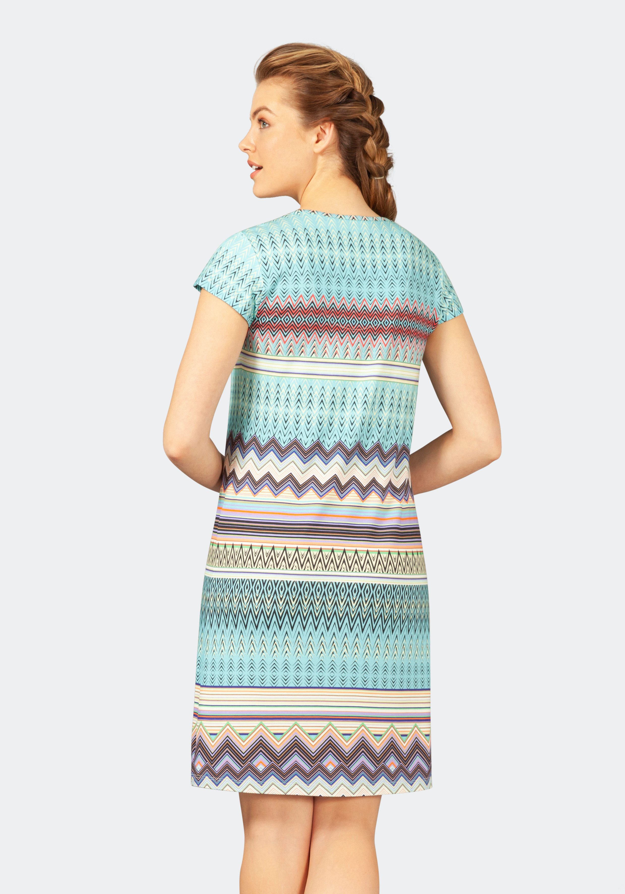 Hajo Strandkleid Strand-/Freizeitkleid mit Zickzackmuster günstig online kaufen