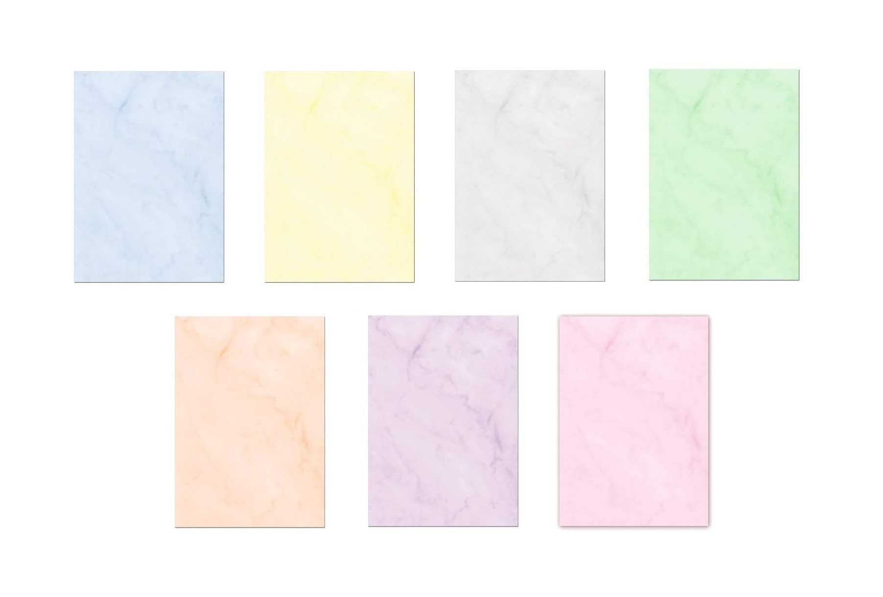 Briefpapier Set Marmorpapier Gastronomie einseitig bedruckt DIN A4 (MPA-5246)