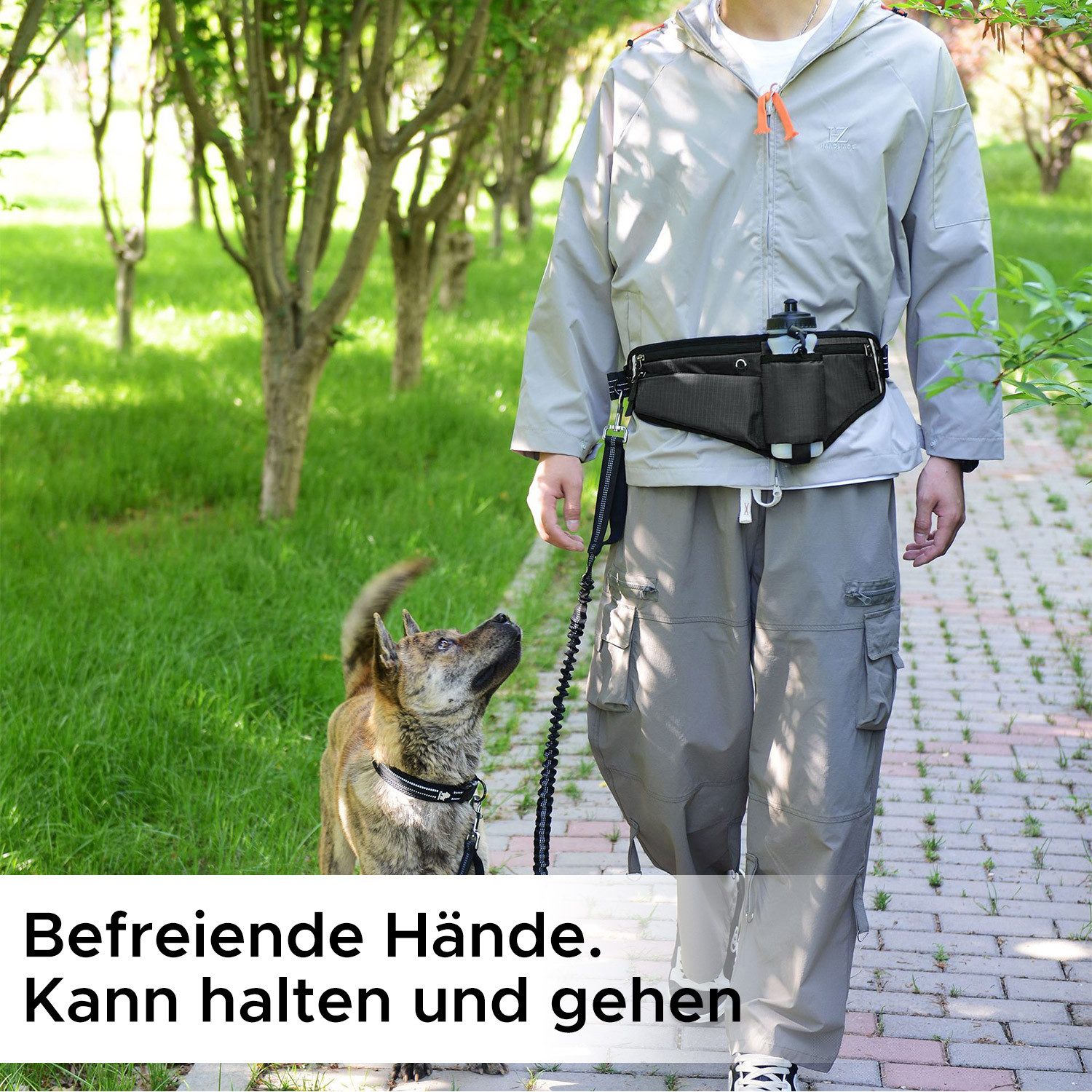 Refttenw Bauchtasche Wasserdichte Hunde-Gassitasche,Verstellbarer, reflekti günstig online kaufen