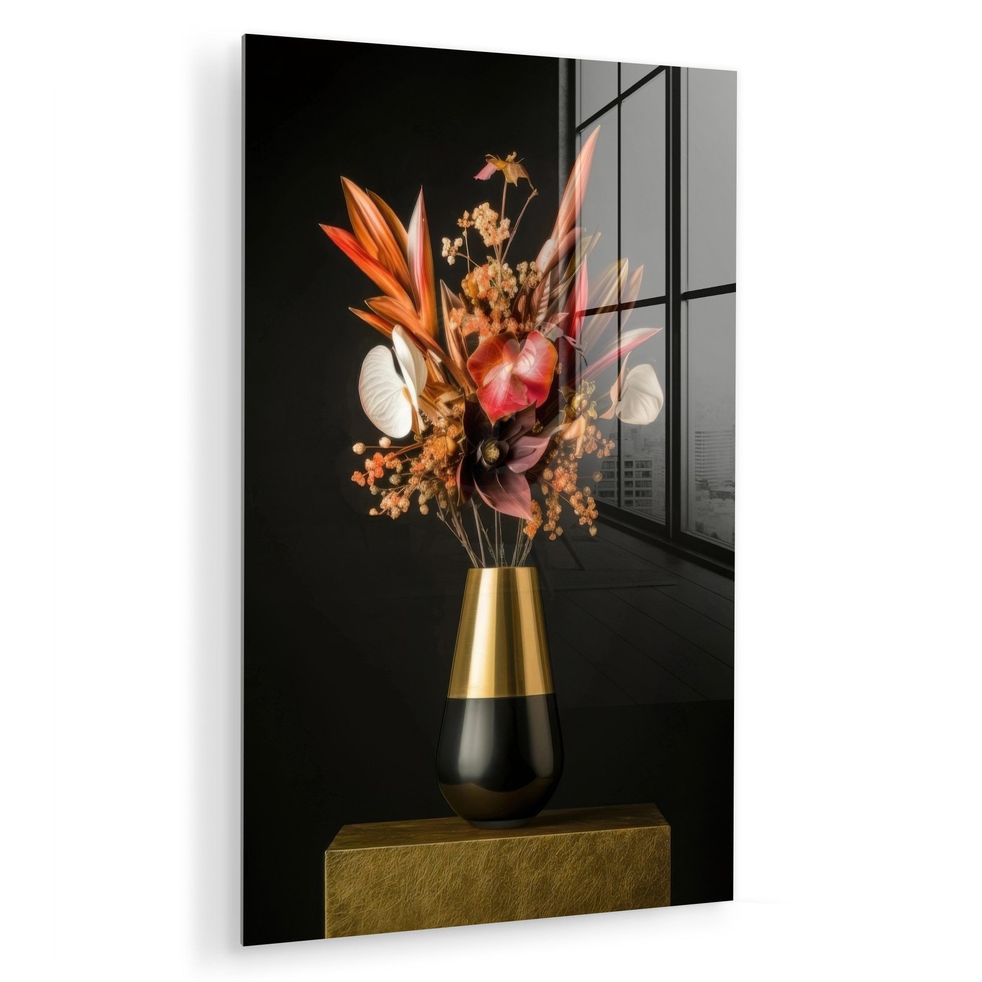 MuchoWow Acrylglasbild Exotisch - Blumenstrauß - günstig online kaufen
